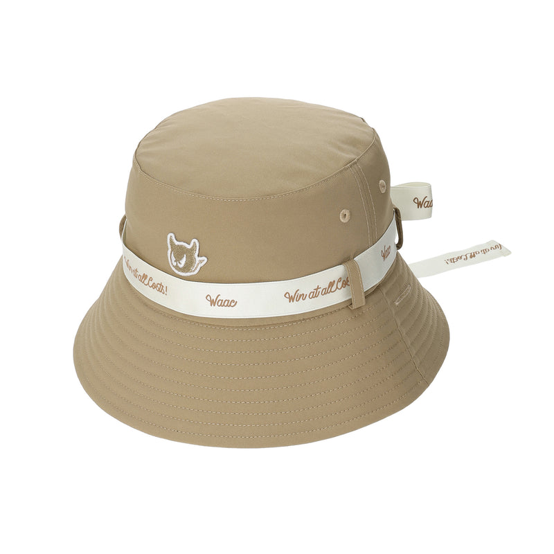 UNISEX リボンバケットハット ベージュ