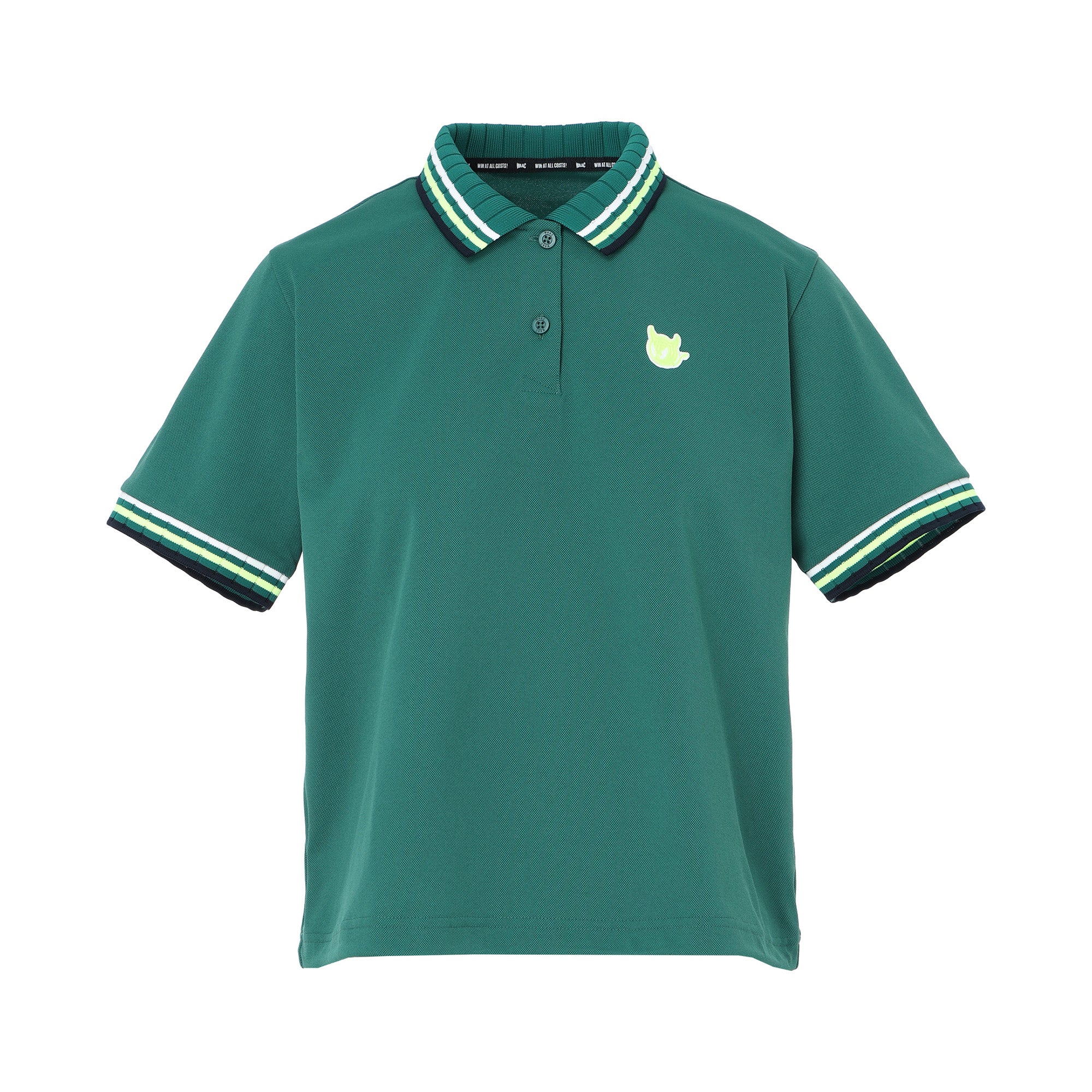 WOMEN ルーズフィットポロシャツ グリーン