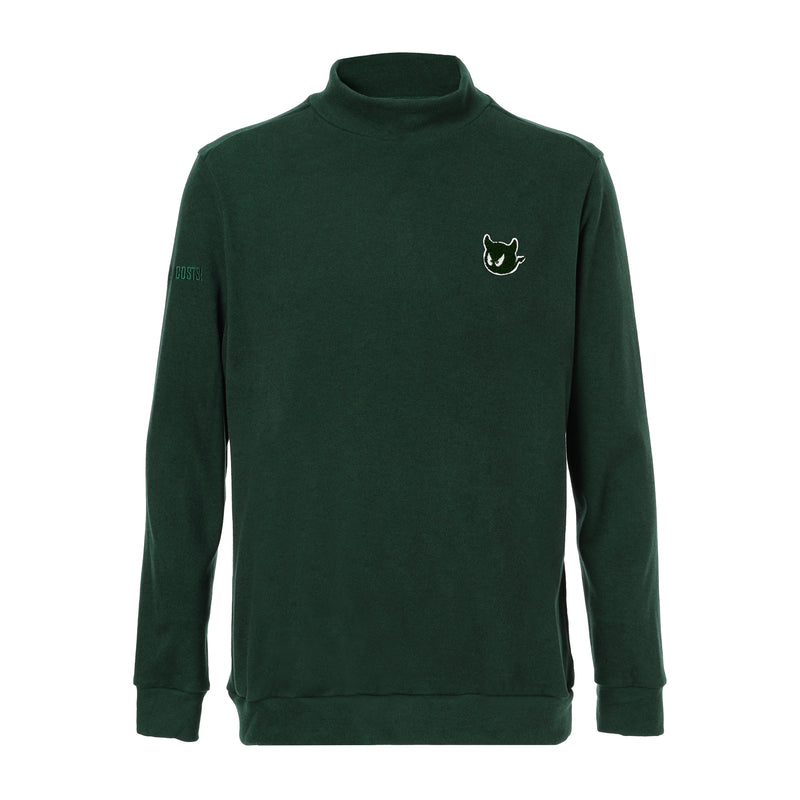 MEN AC/Rソフト起毛 長袖ハイネック ダークグリーン