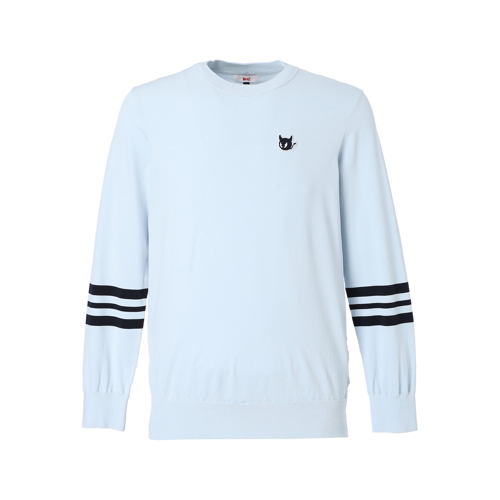 MEN ドライタッチ サマーニットプルオーバー ライトブルー