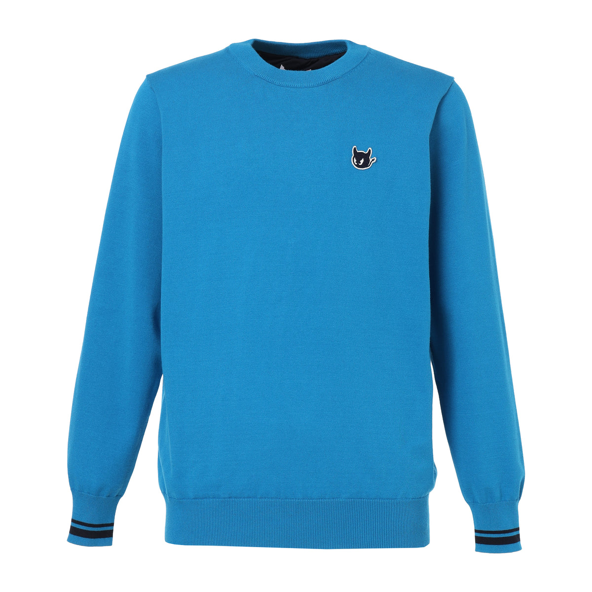 MEN SEASONAL裏付きニットプルオーバー ロイヤルブルー