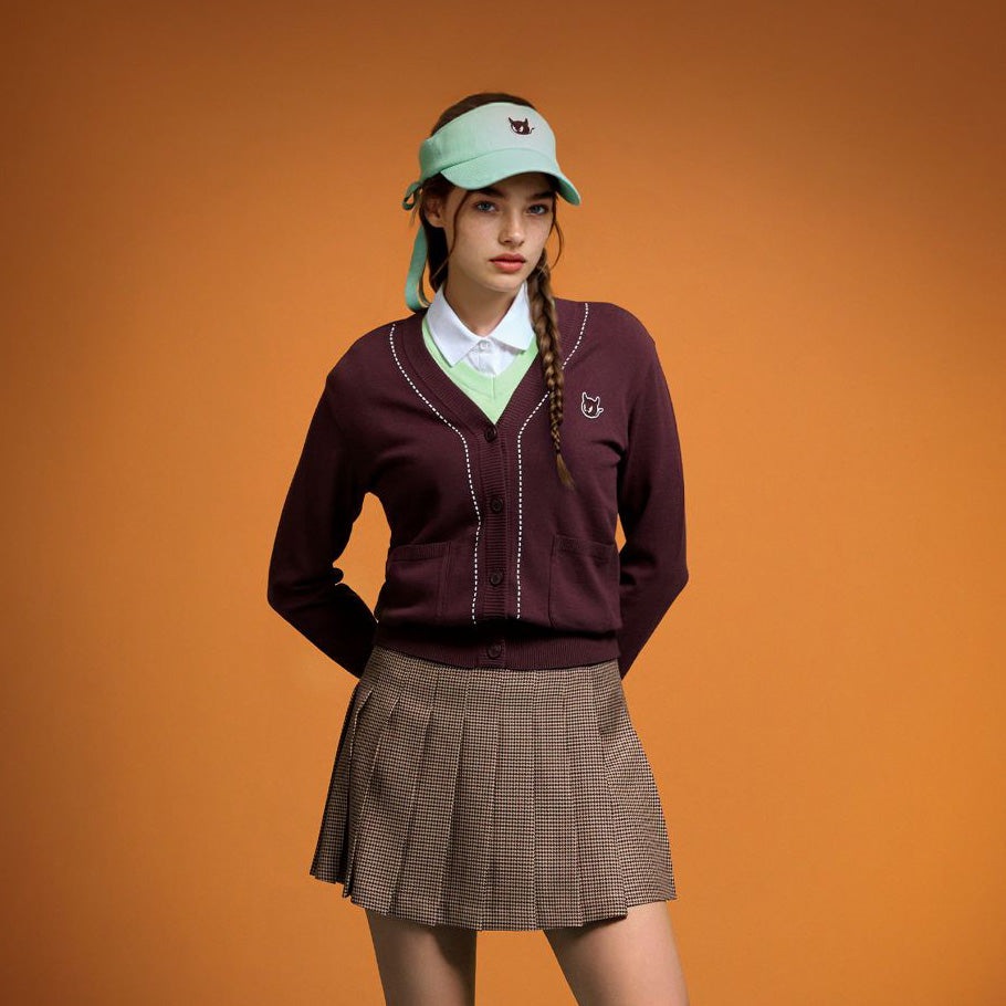 WOMEN ラップスカート バーガンディ