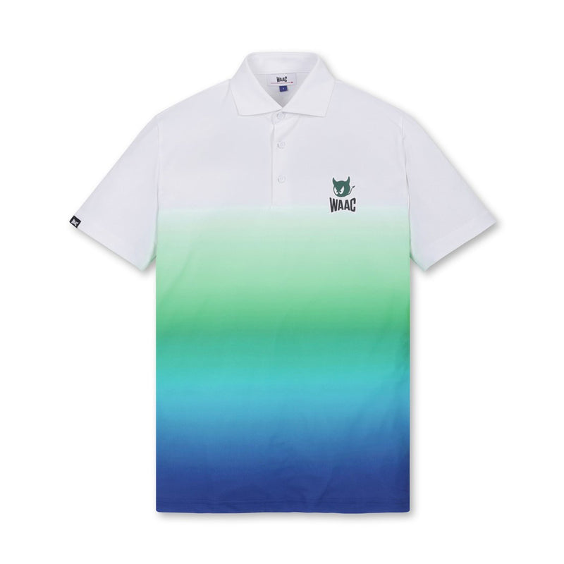 【25SS 新作｜WEB限定】MEN グラデーションポロシャツ グリーン