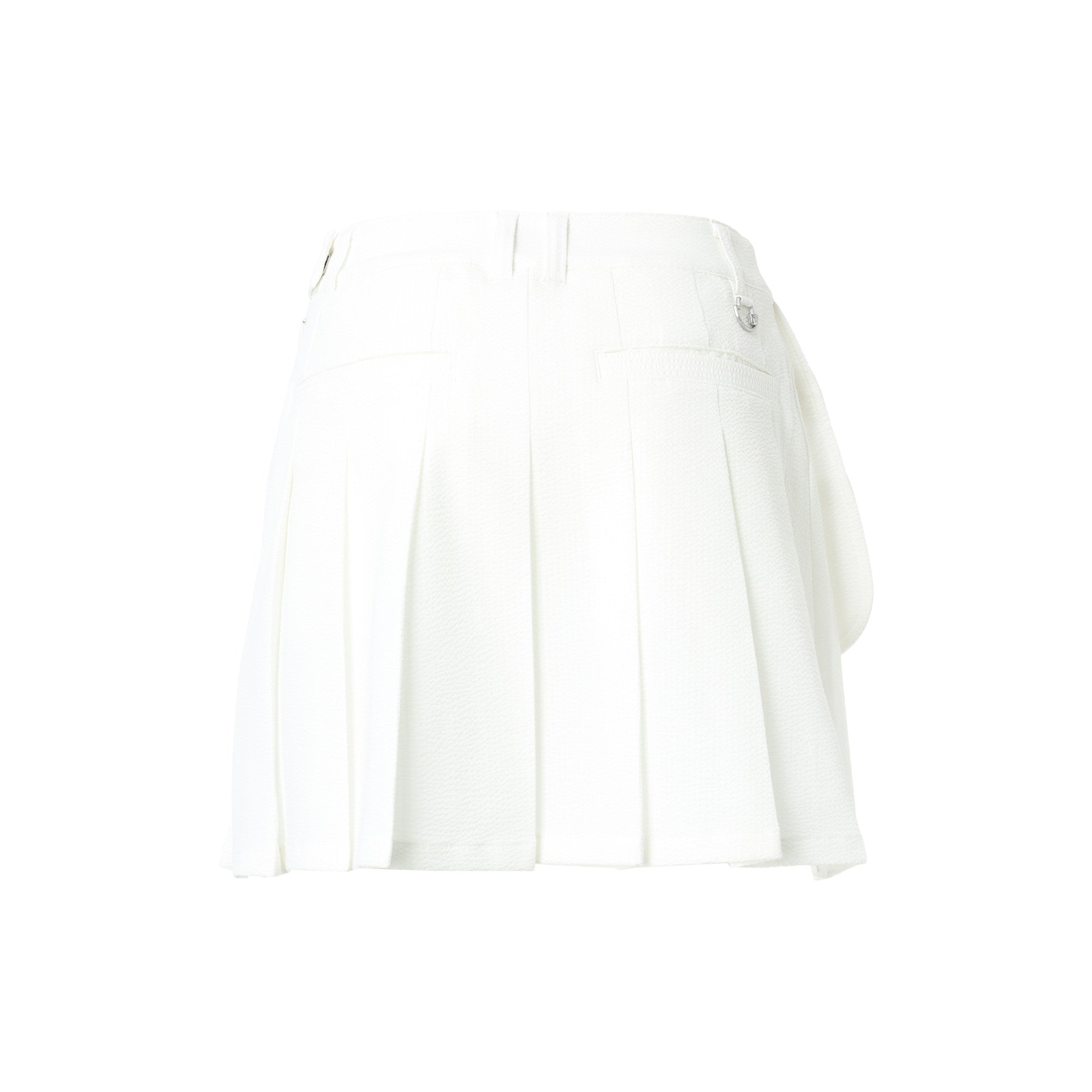 WAAC シアサッカースカート(美品) WOMEN シアサッカー スカート ホワイト