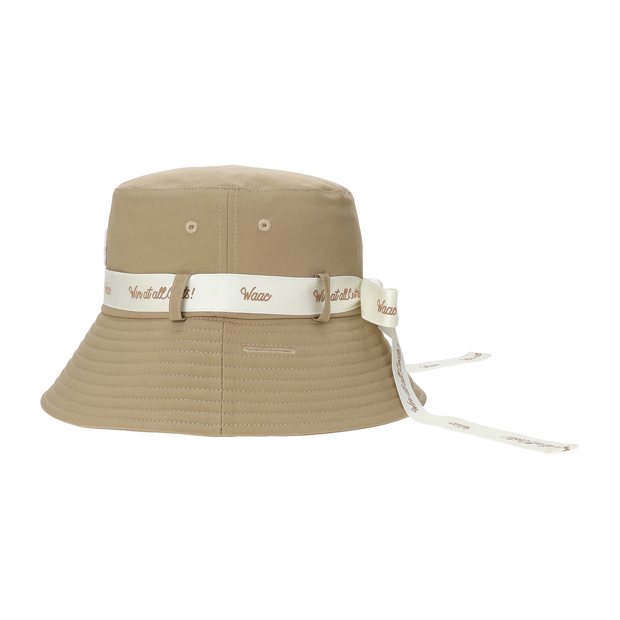 UNISEX リボンバケットハット ベージュ