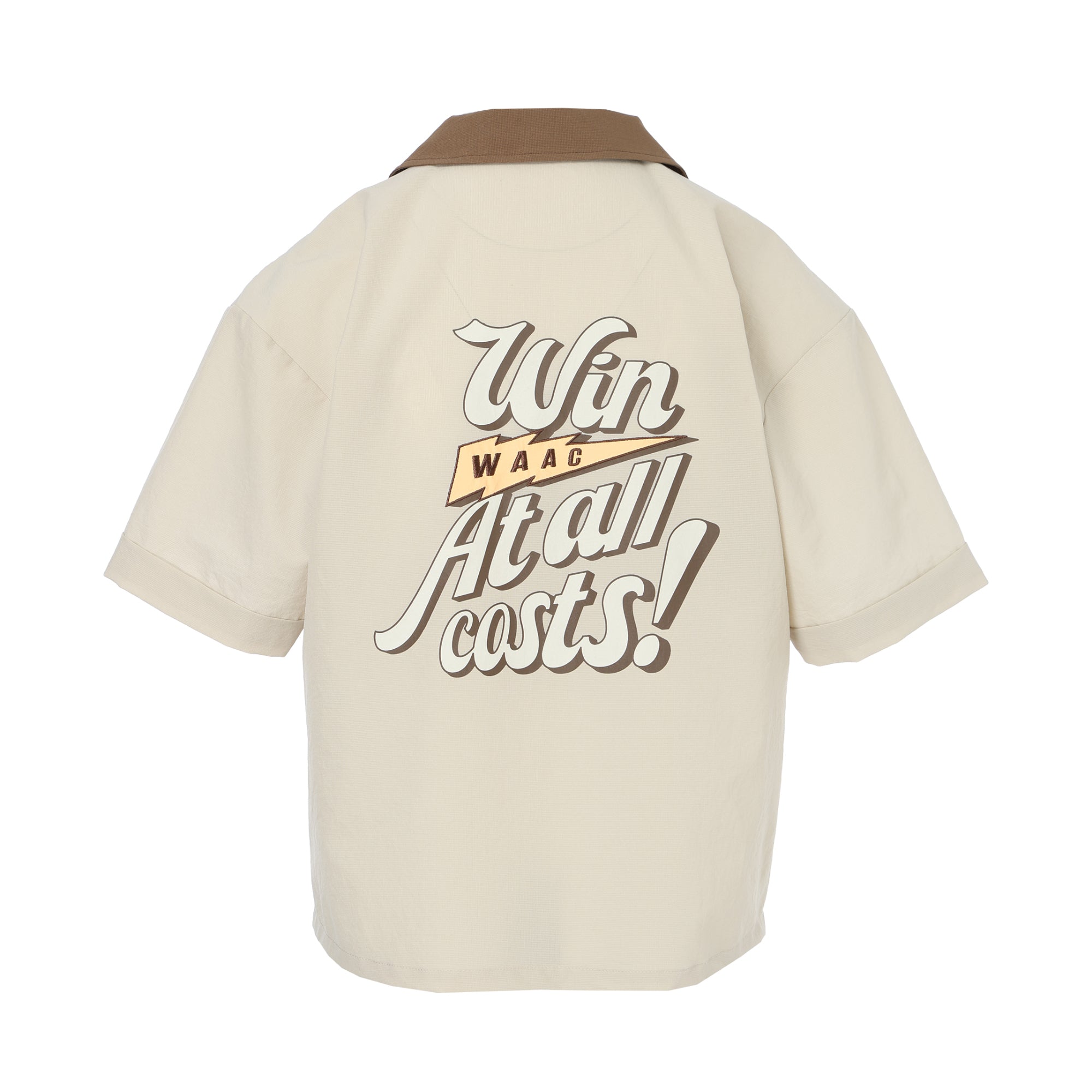 WAAC ワック　 ハートポイント 半袖ニット キャメル　 サイズ　3 WAAC ゴルフ レディース/女性用 ワック ESSENTIALニット長袖ニットプル