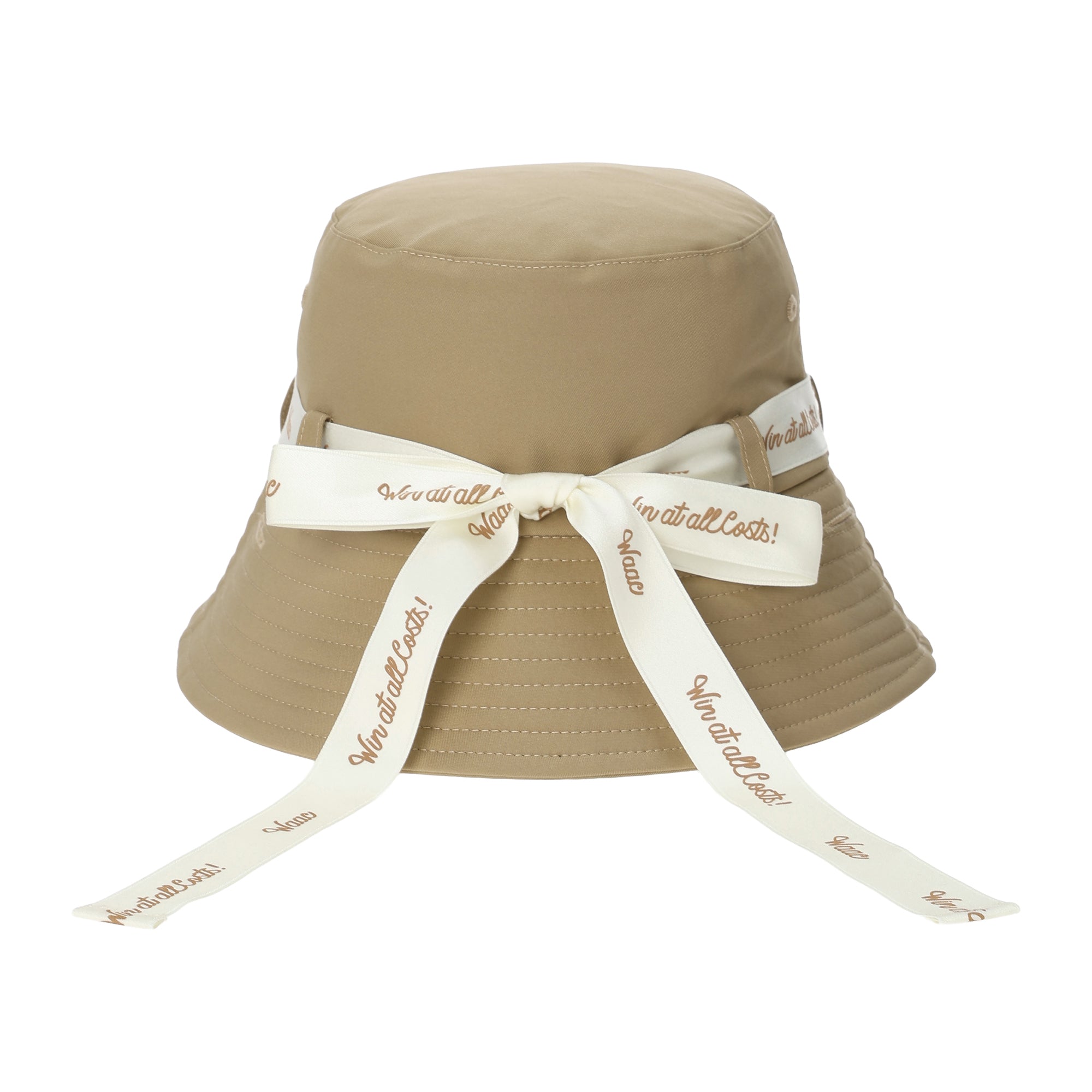 UNISEX リボンバケットハット ベージュ