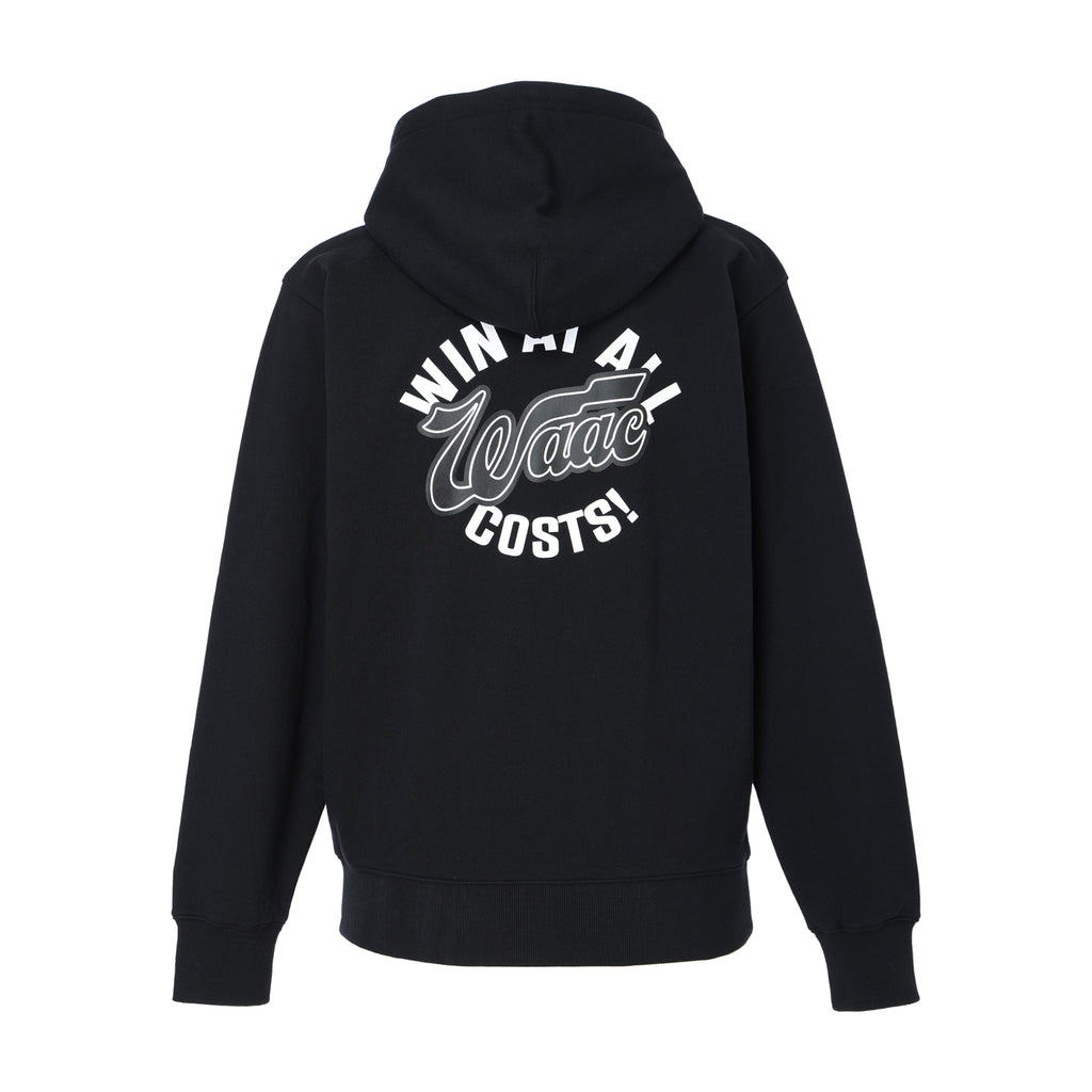 UNISEX ジップアップフーディ ブラック