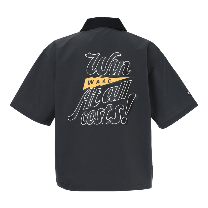 MEN ミニリップストップAirシャツ チャコール