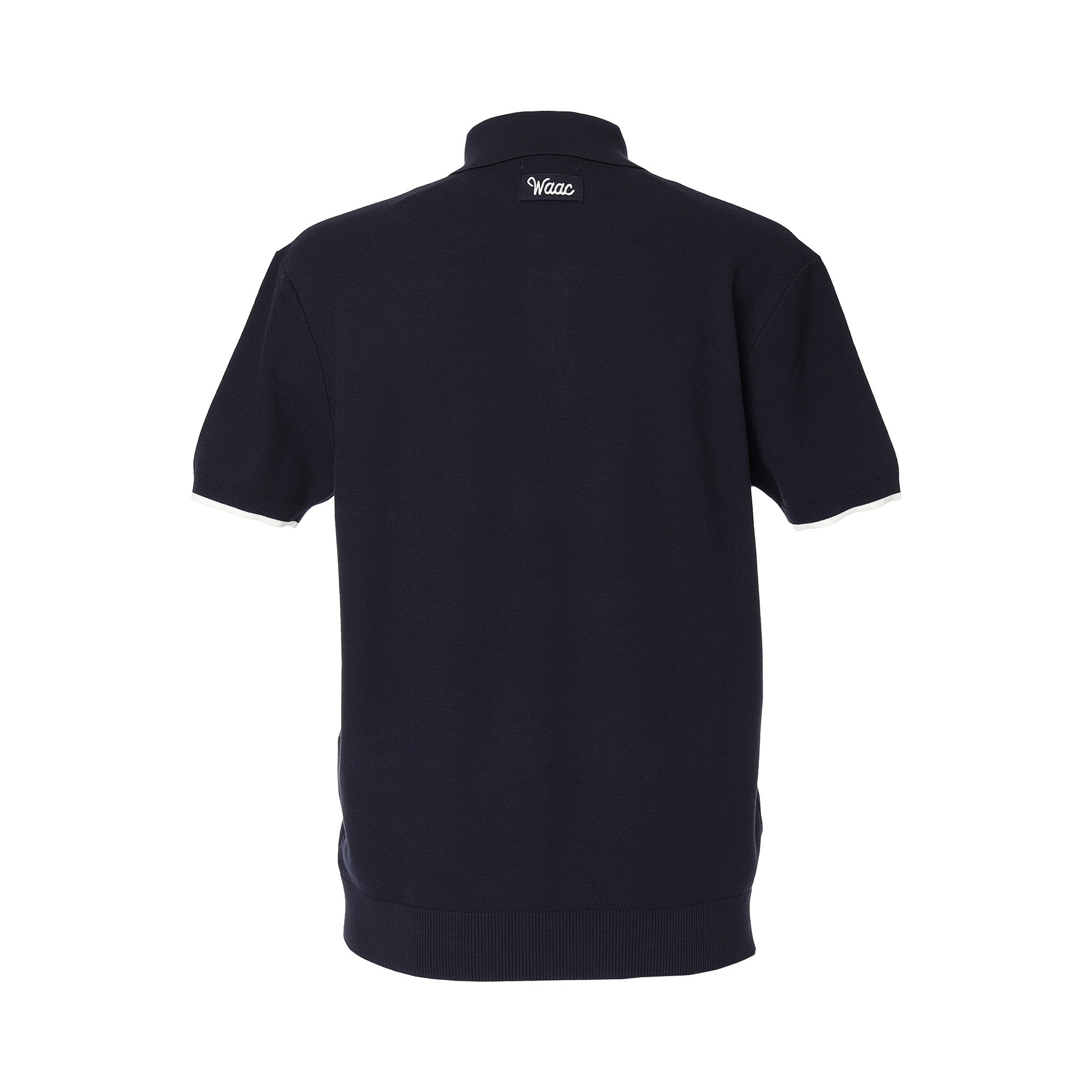 plyy men by RAGNE KIKAS 半袖ニットポロ ヨウジヤマモト MEN ニットポロ ネイビー