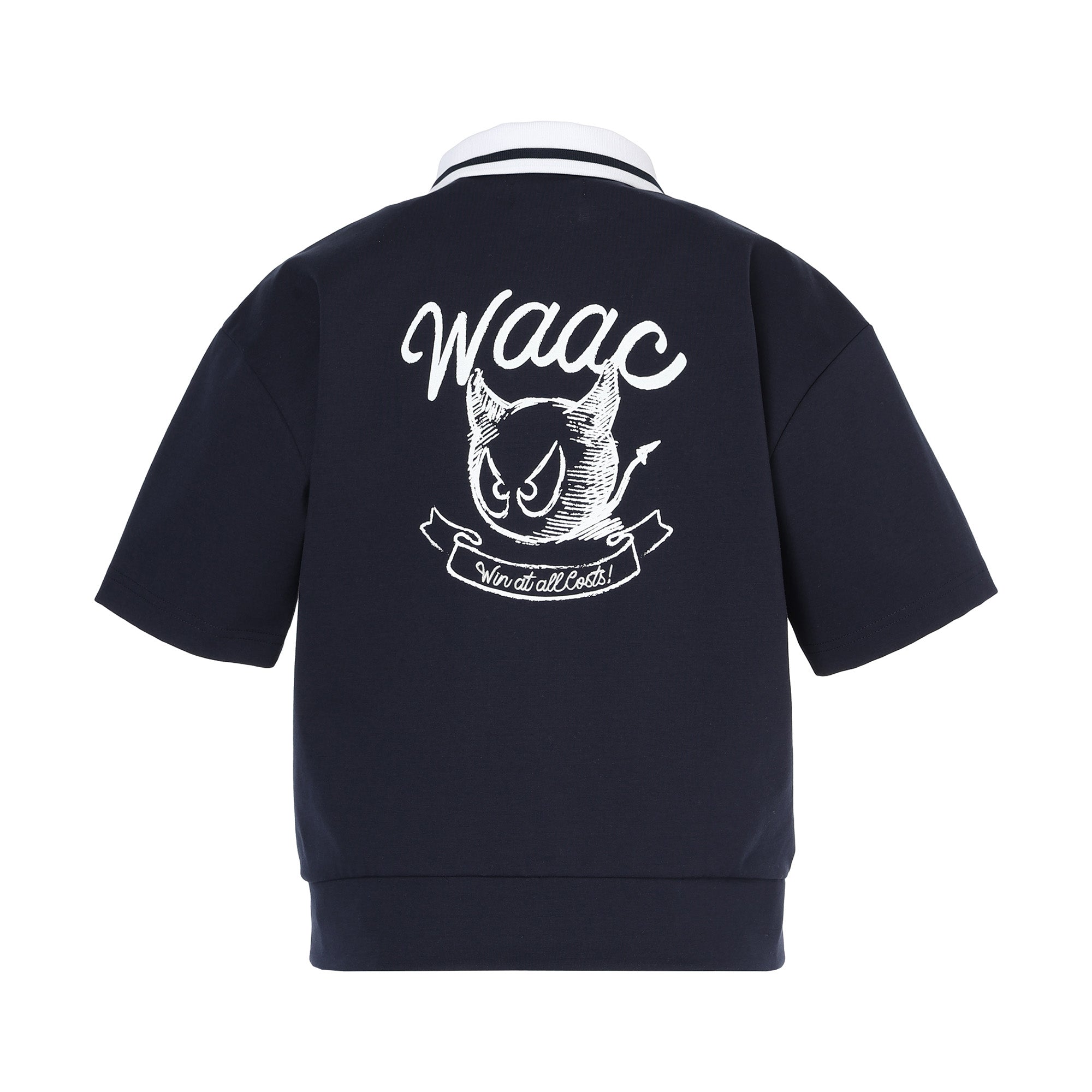 WOMEN ライトストレッチポンチ ポロシャツ ネイビー