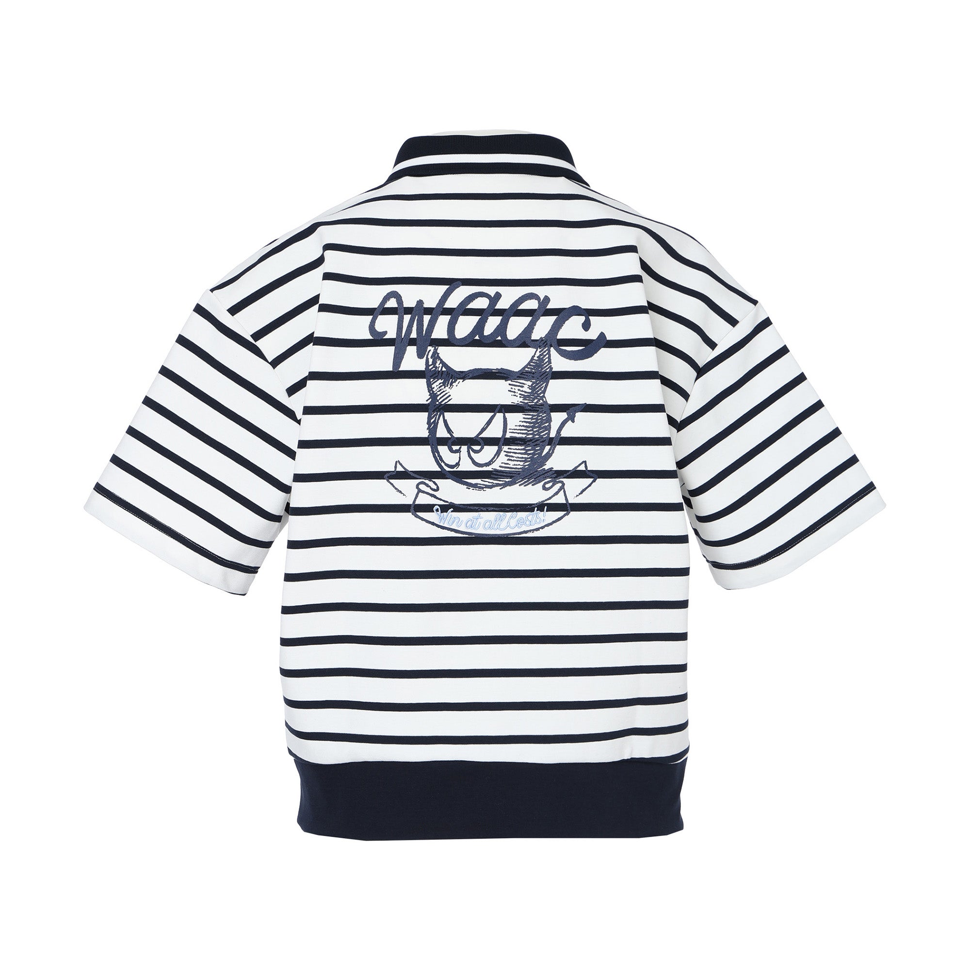 WOMEN ライトストレッチポンチ ポロシャツ ボーダー