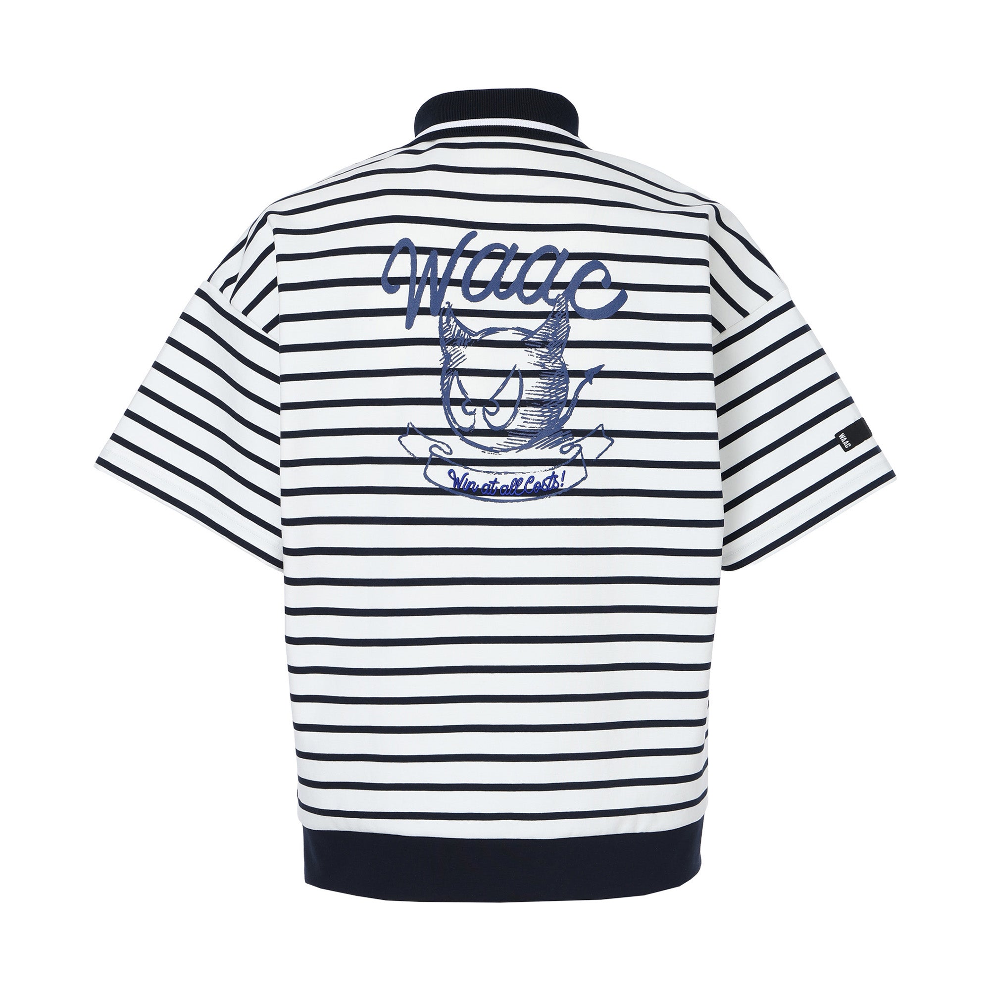 MEN ライトストレッチポンチ ポロシャツ ボーダー