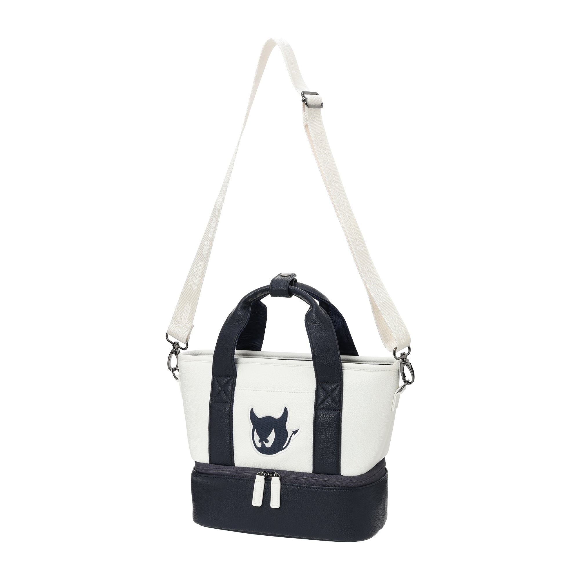 GRAINY SYNTHETIC LEATHER 2層式カートバッグ ベージュ
