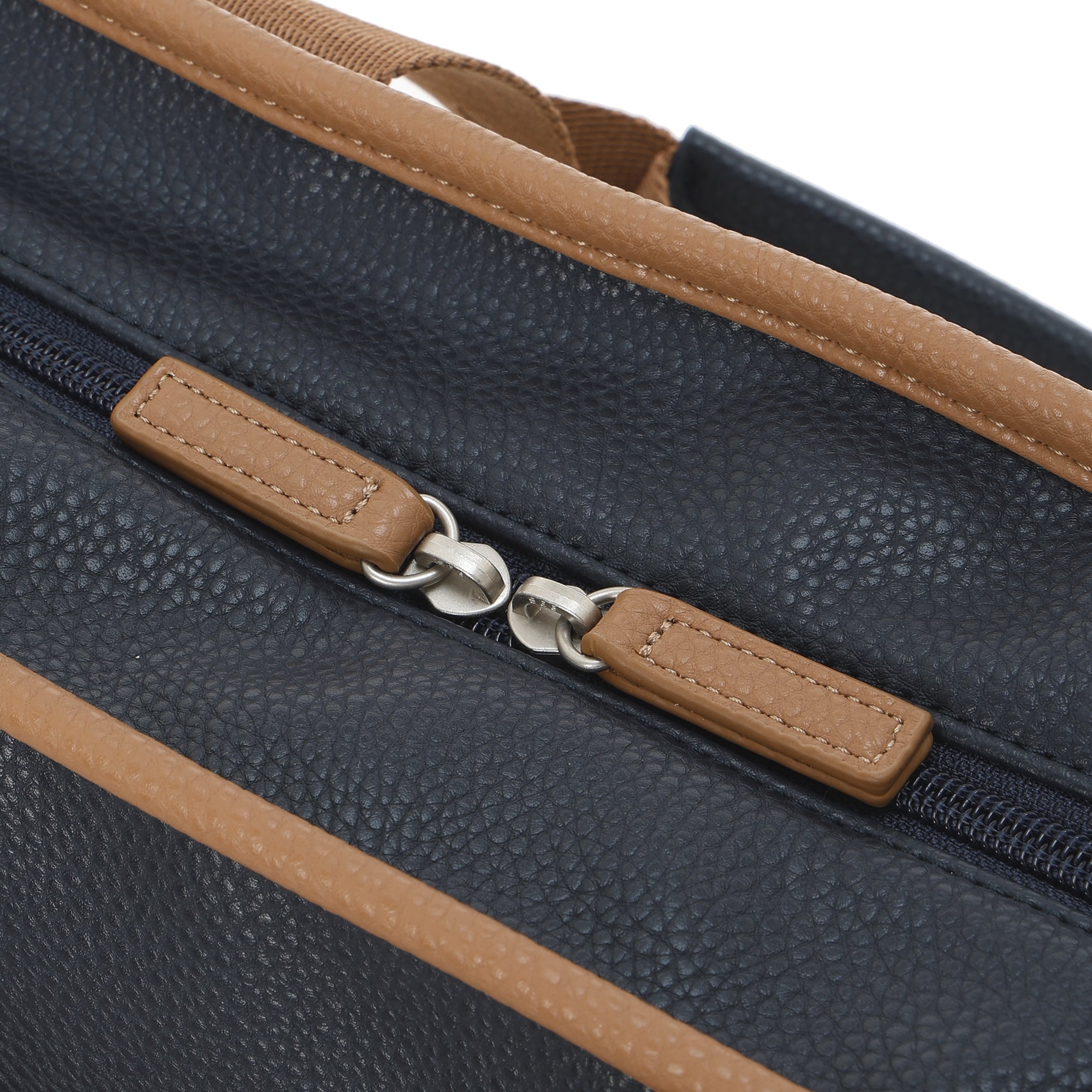 Grainy Synthetic Leather カートバッグ ネイビー