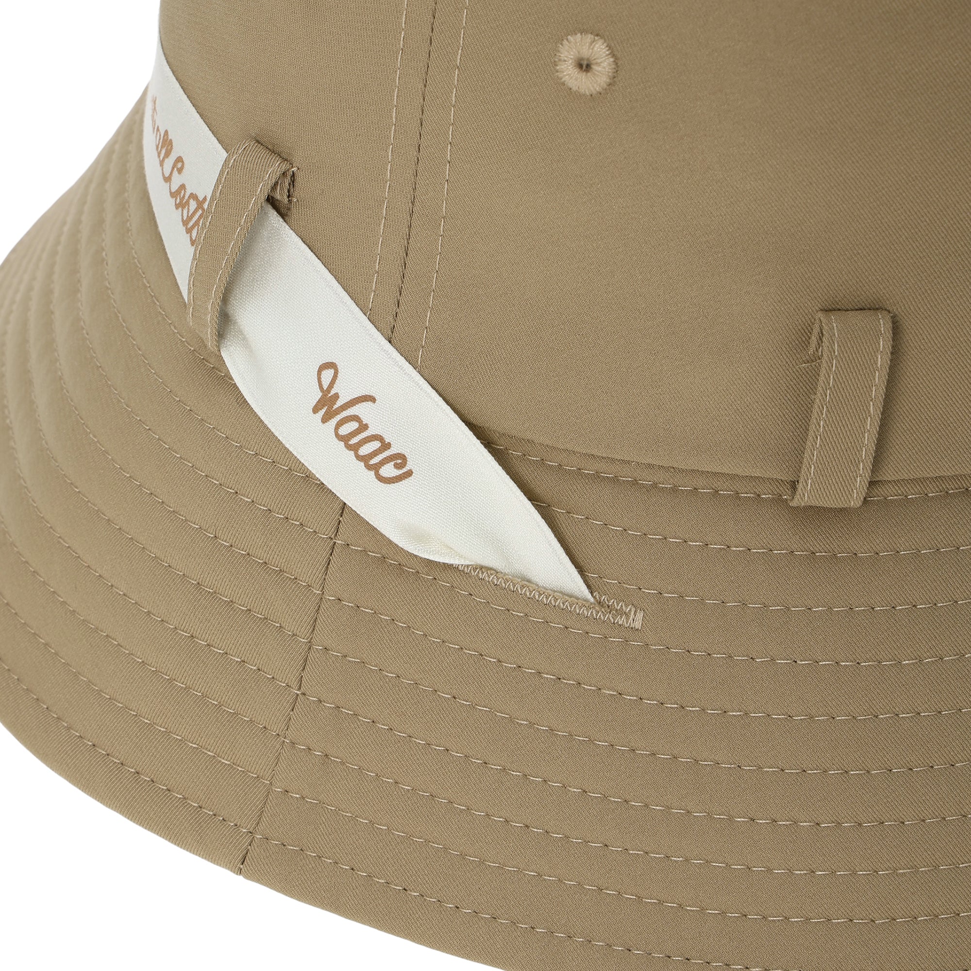 UNISEX リボンバケットハット ベージュ
