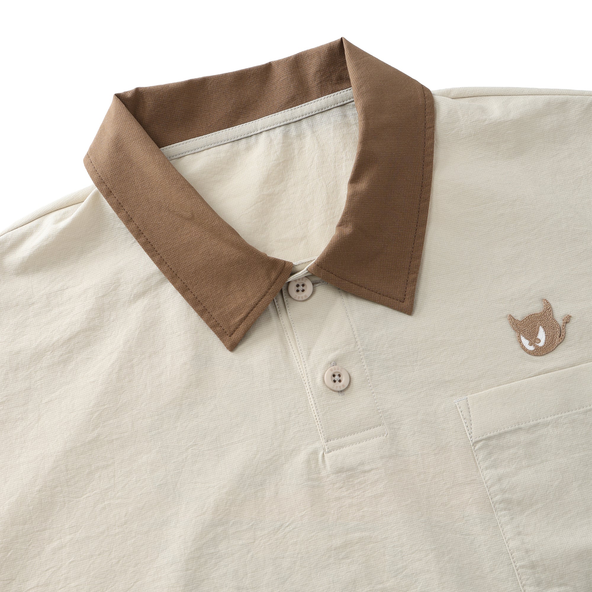 MEN ミニリップストップAirシャツ アイボリー