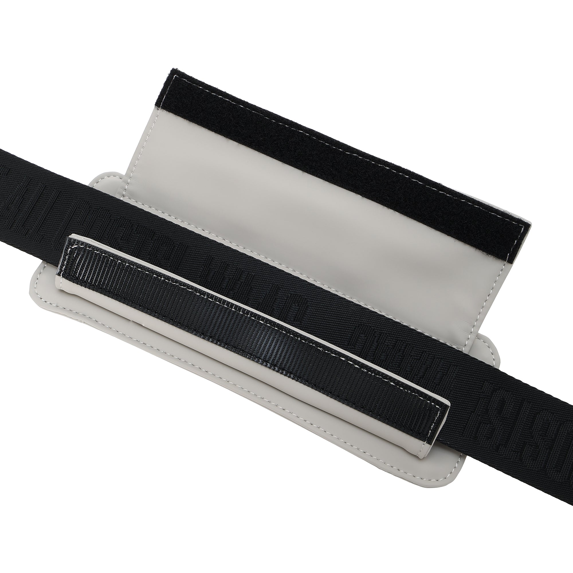 UNISEX MATTE FAUX LEATHER ボストンバッグ グレー