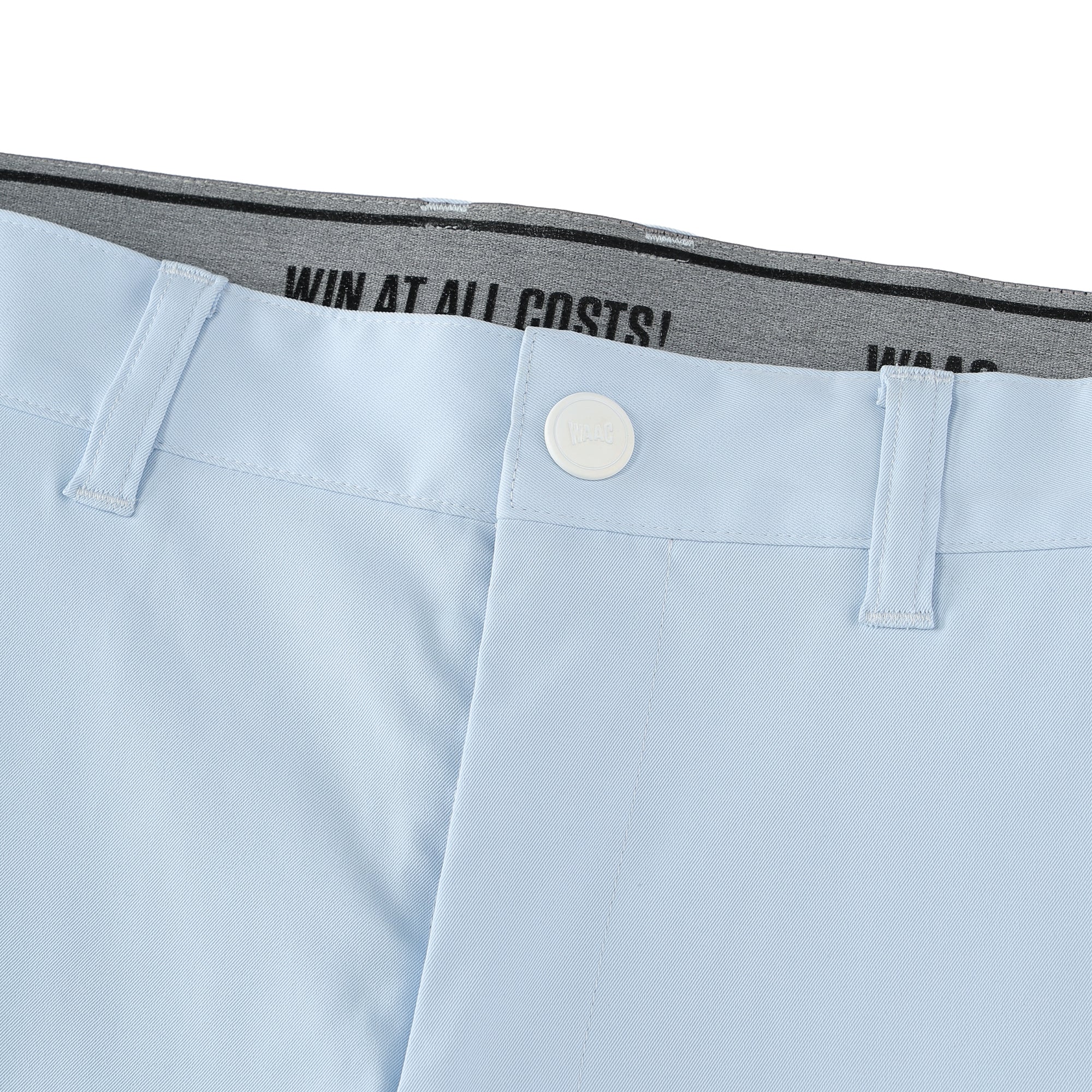 MEN スパンライク チノハーフパンツ ブルー