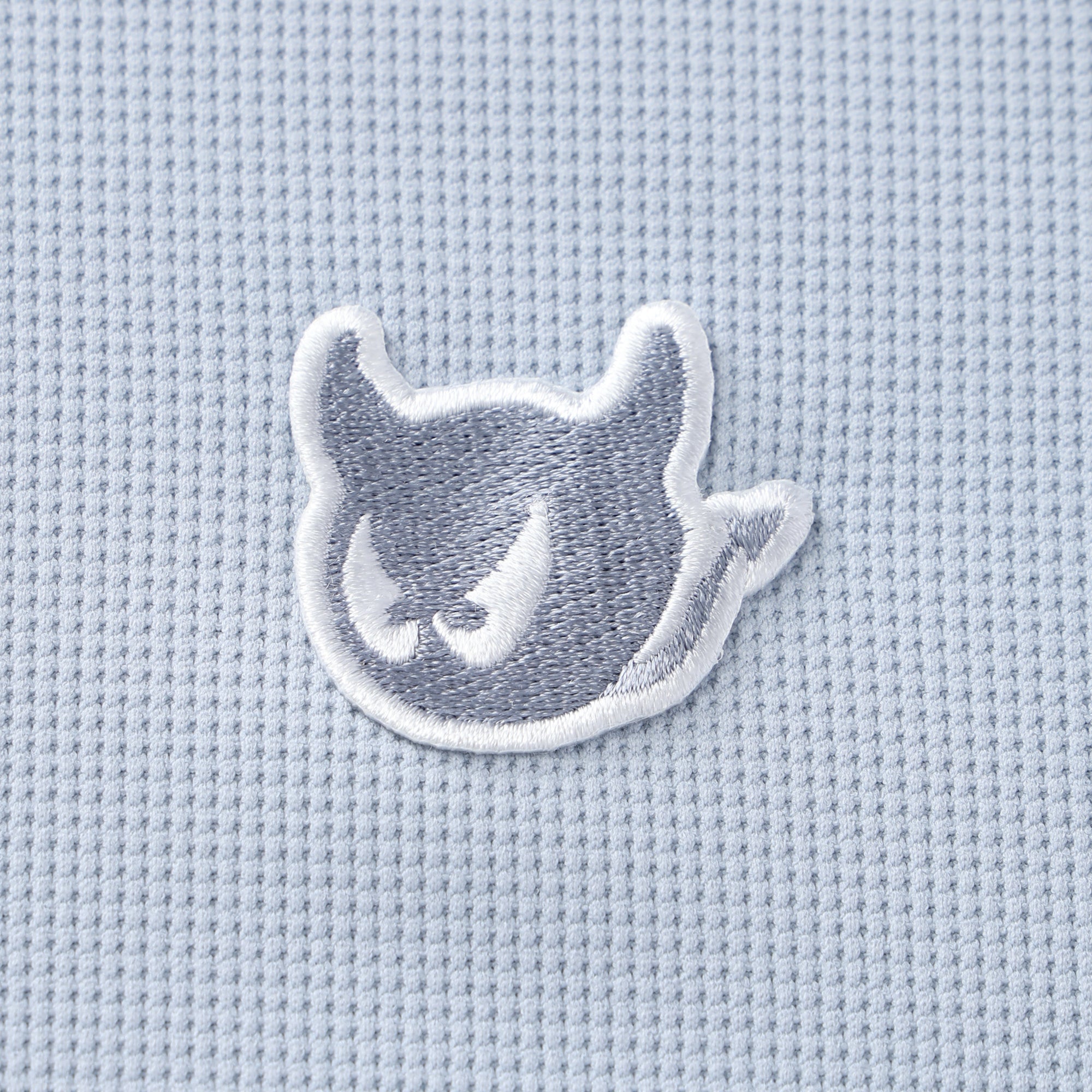 MEN サスティナブル ワッフルピケポロシャツ ネイビー