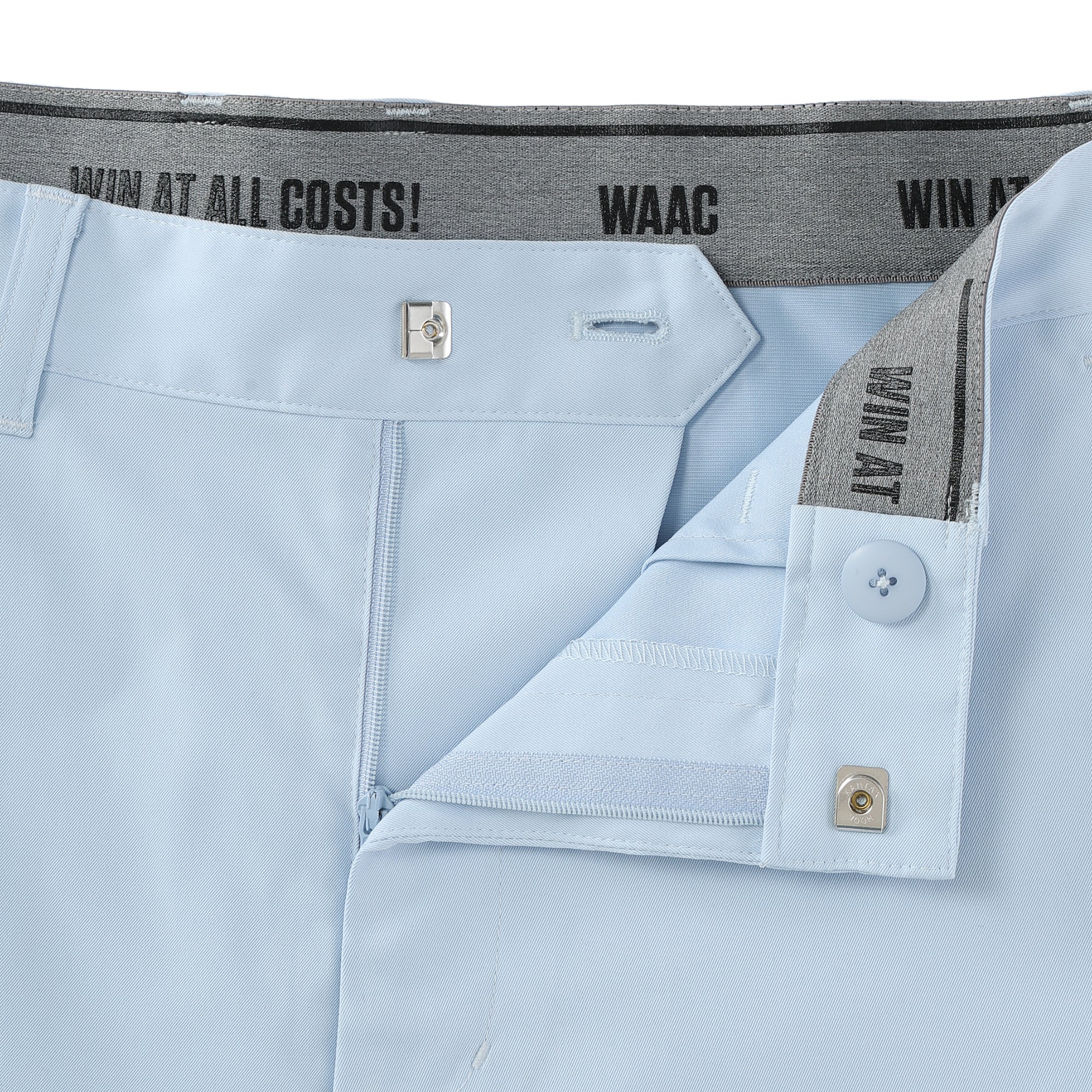 MEN スパンライク チノハーフパンツ ブルー