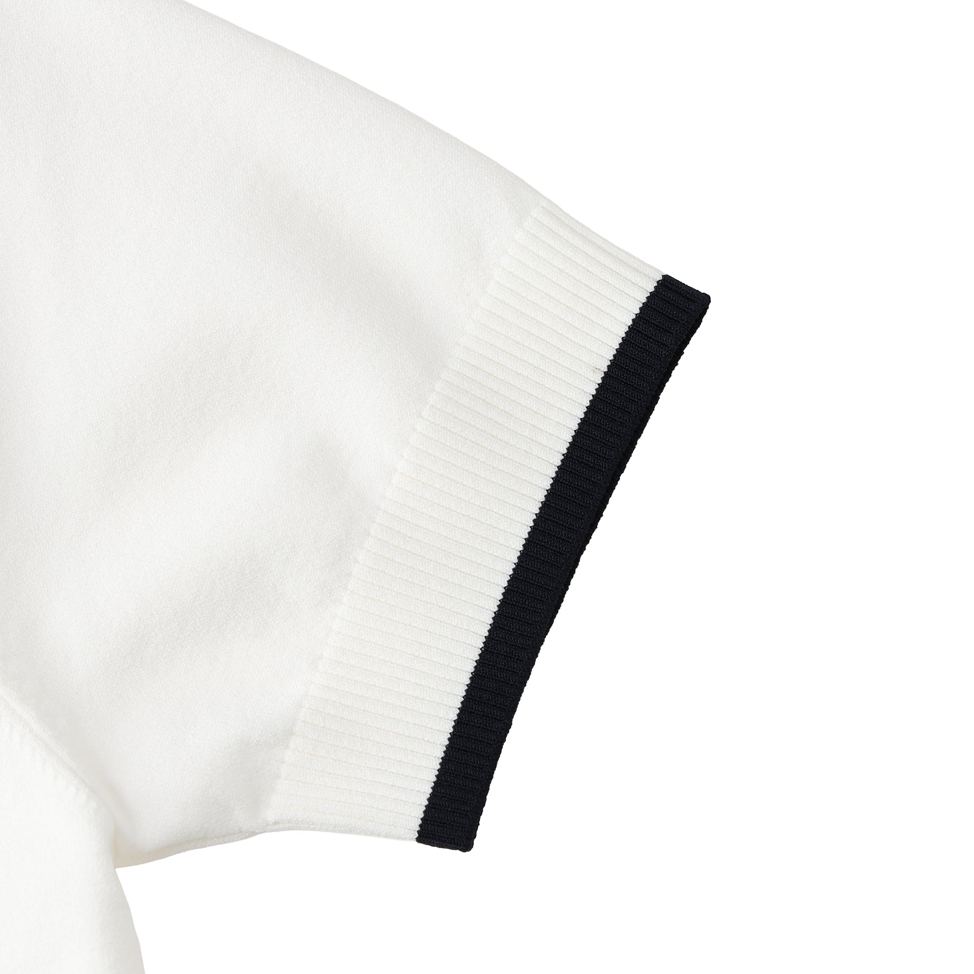 WOMEN ストレッチニットポロ ホワイト