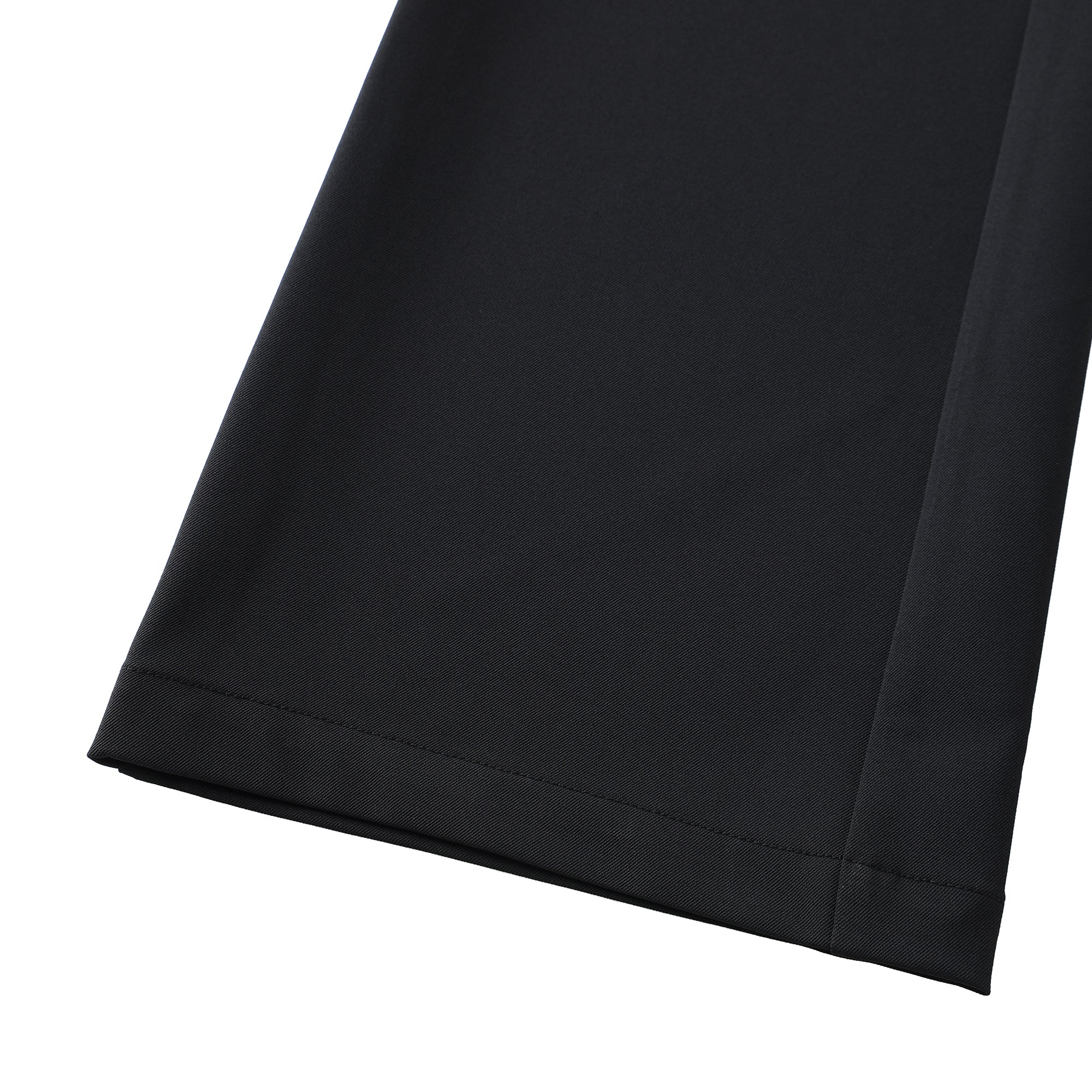 WOMEN 2WAYストレッチ セミフレアパンツ ブラック