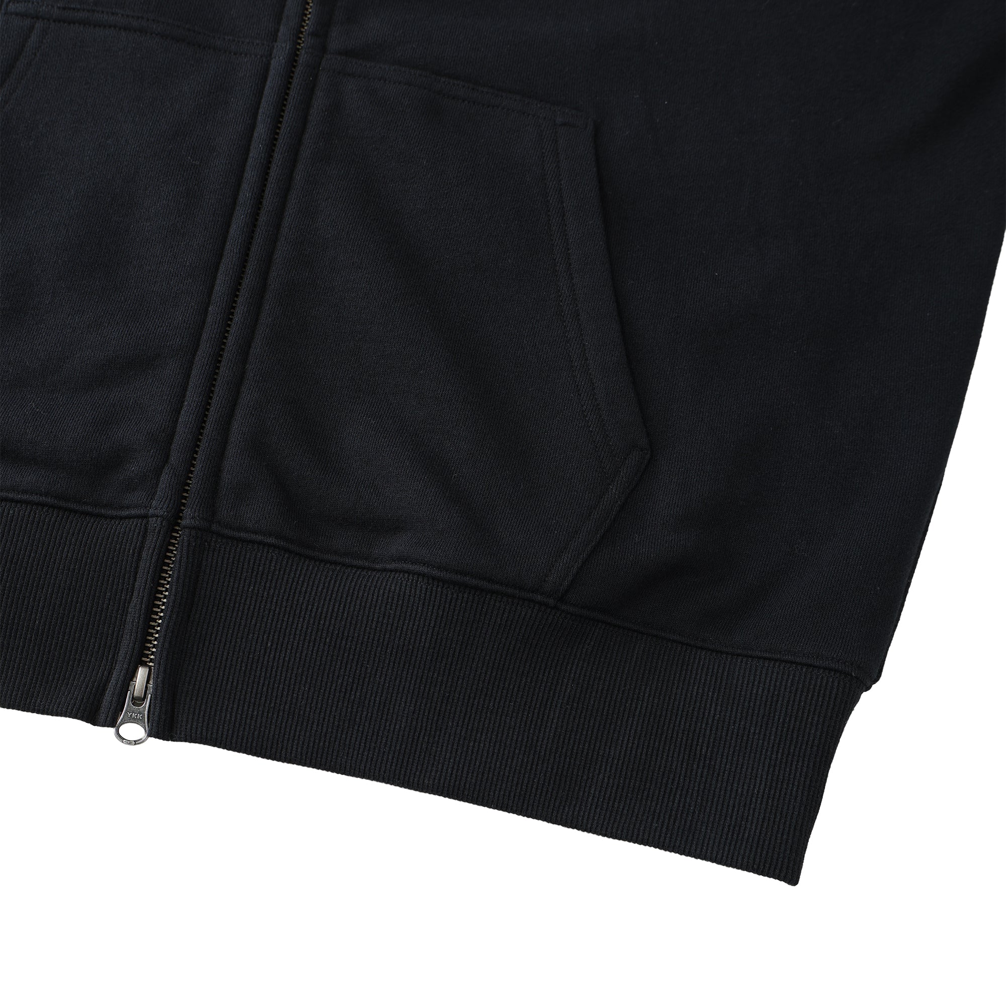 UNISEX ジップアップフーディ ブラック