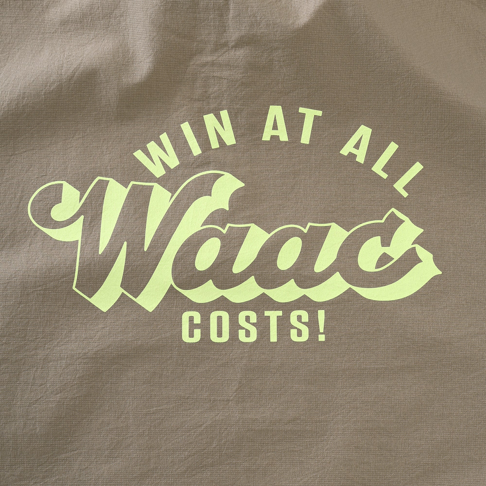 MEN COOLDOTSミニリップストップ ハーフジップ キャメル