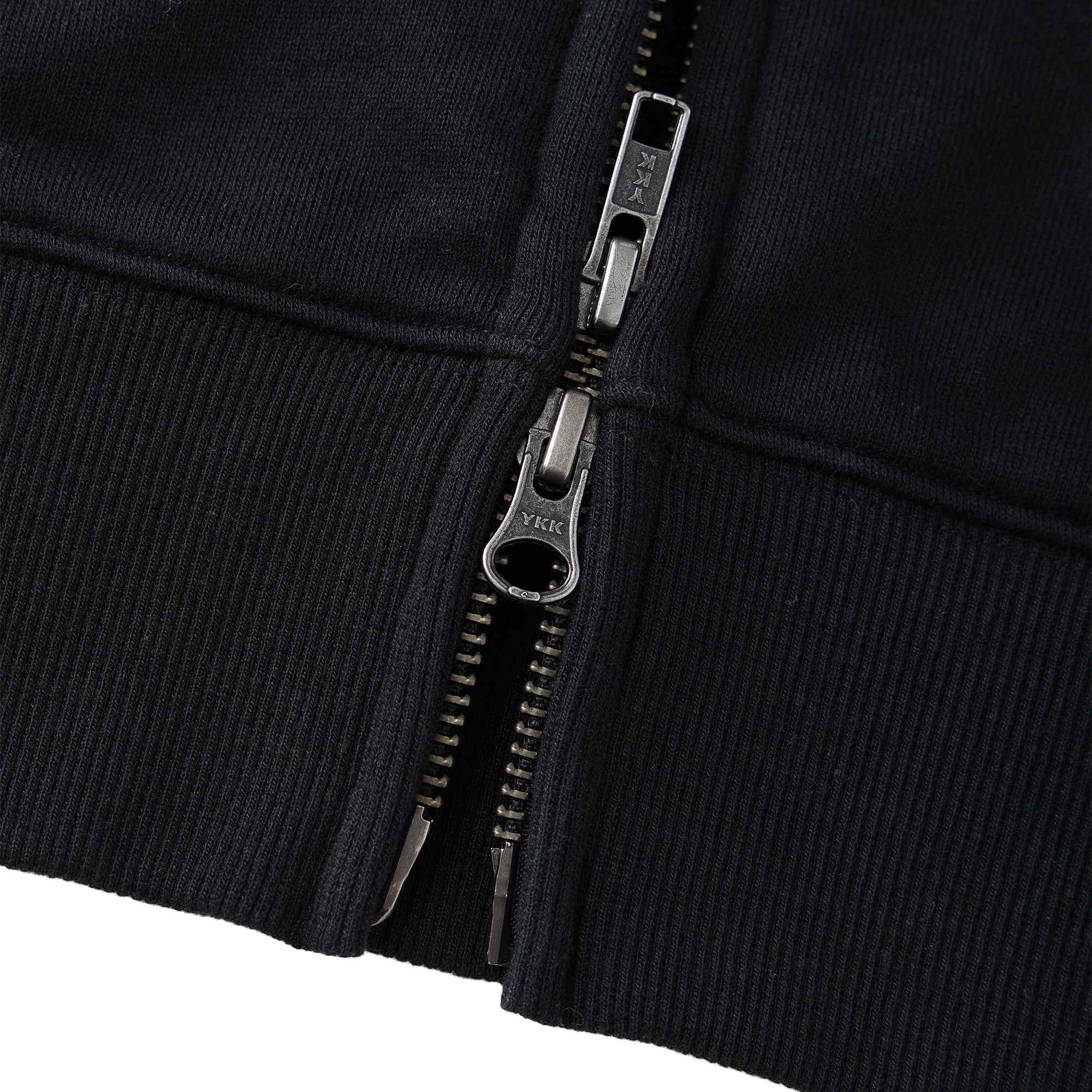 UNISEX ジップアップフーディ ブラック