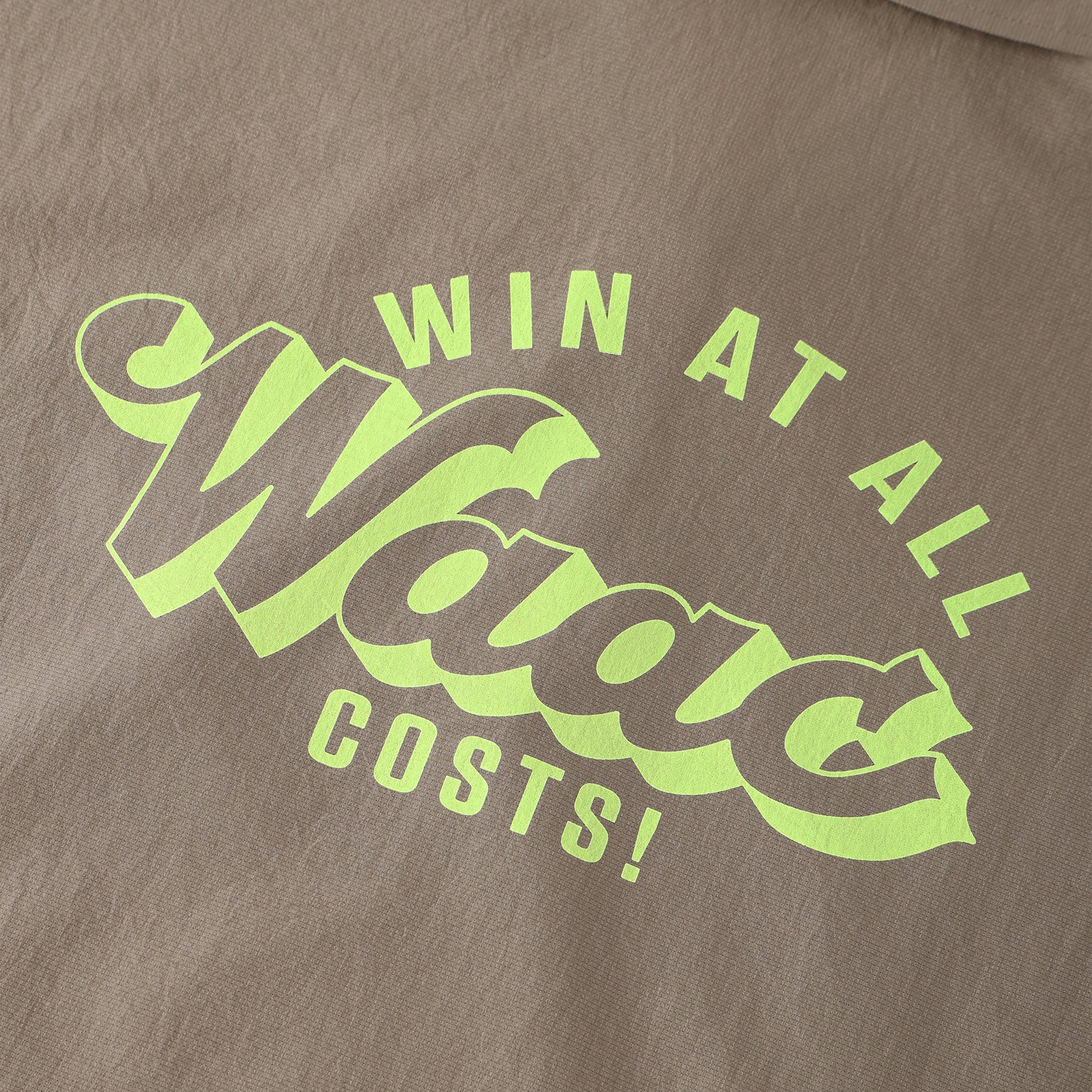 WOMEN COOLDOTSミニリップストップ ハーフジップ キャメル