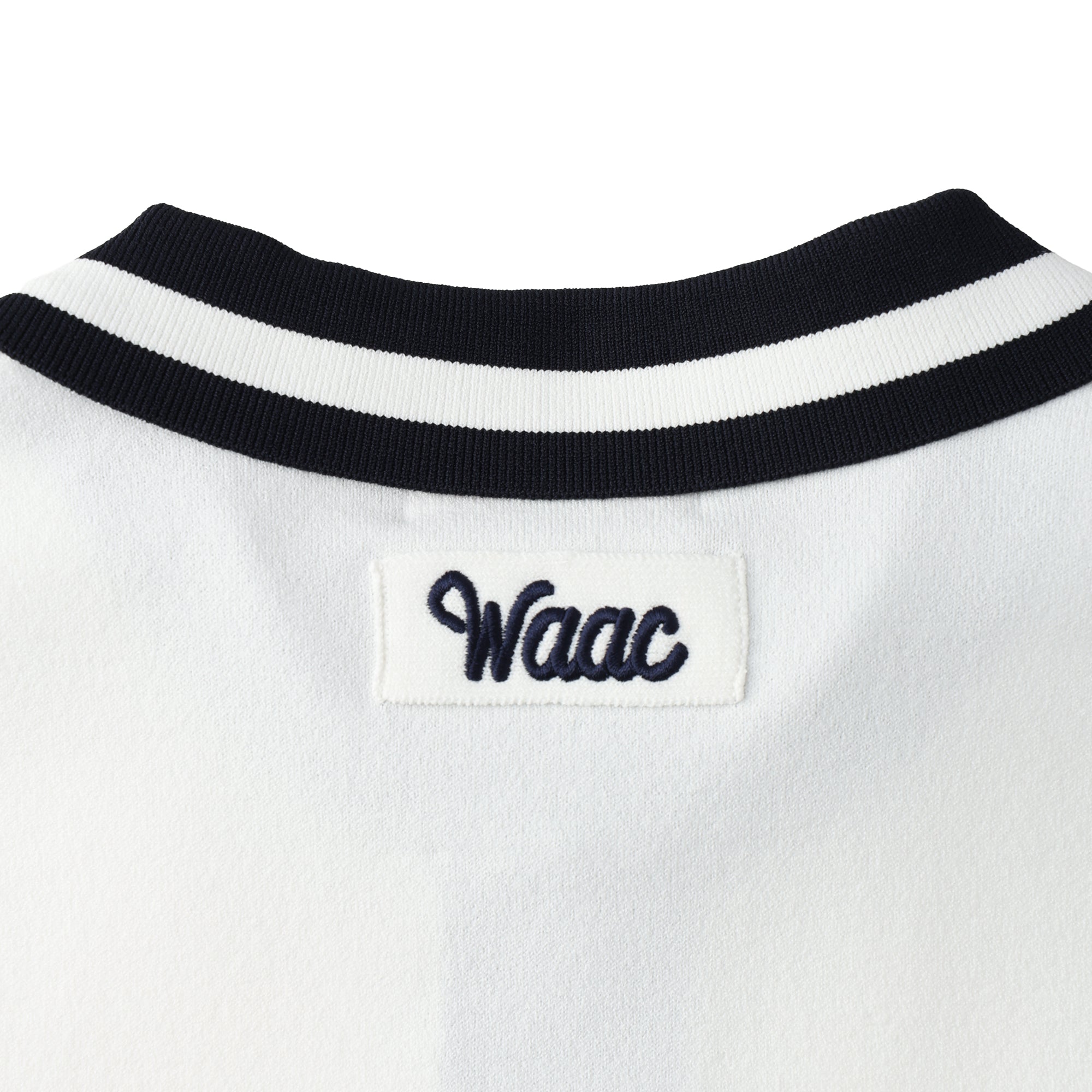 WOMEN ストレッチニットポロ ホワイト