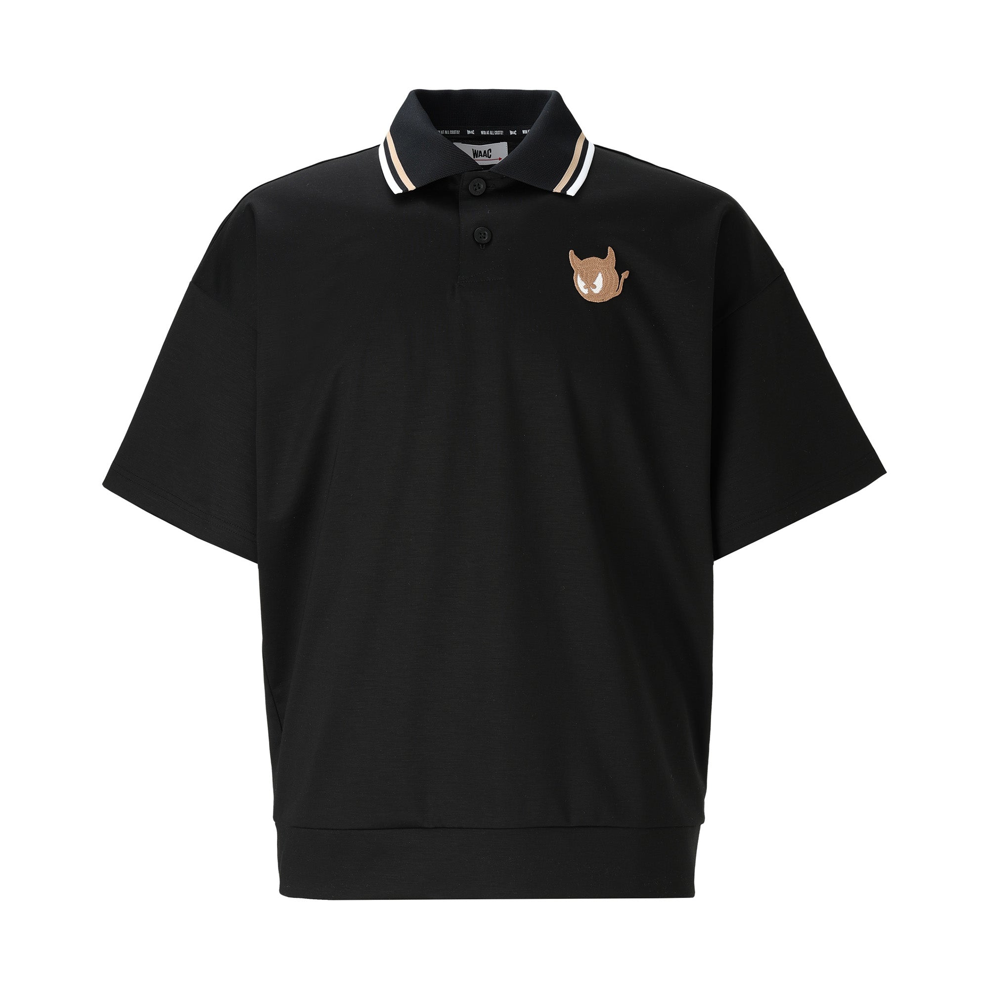 【25SS 新作】MEN バックロゴポロシャツ ブラック