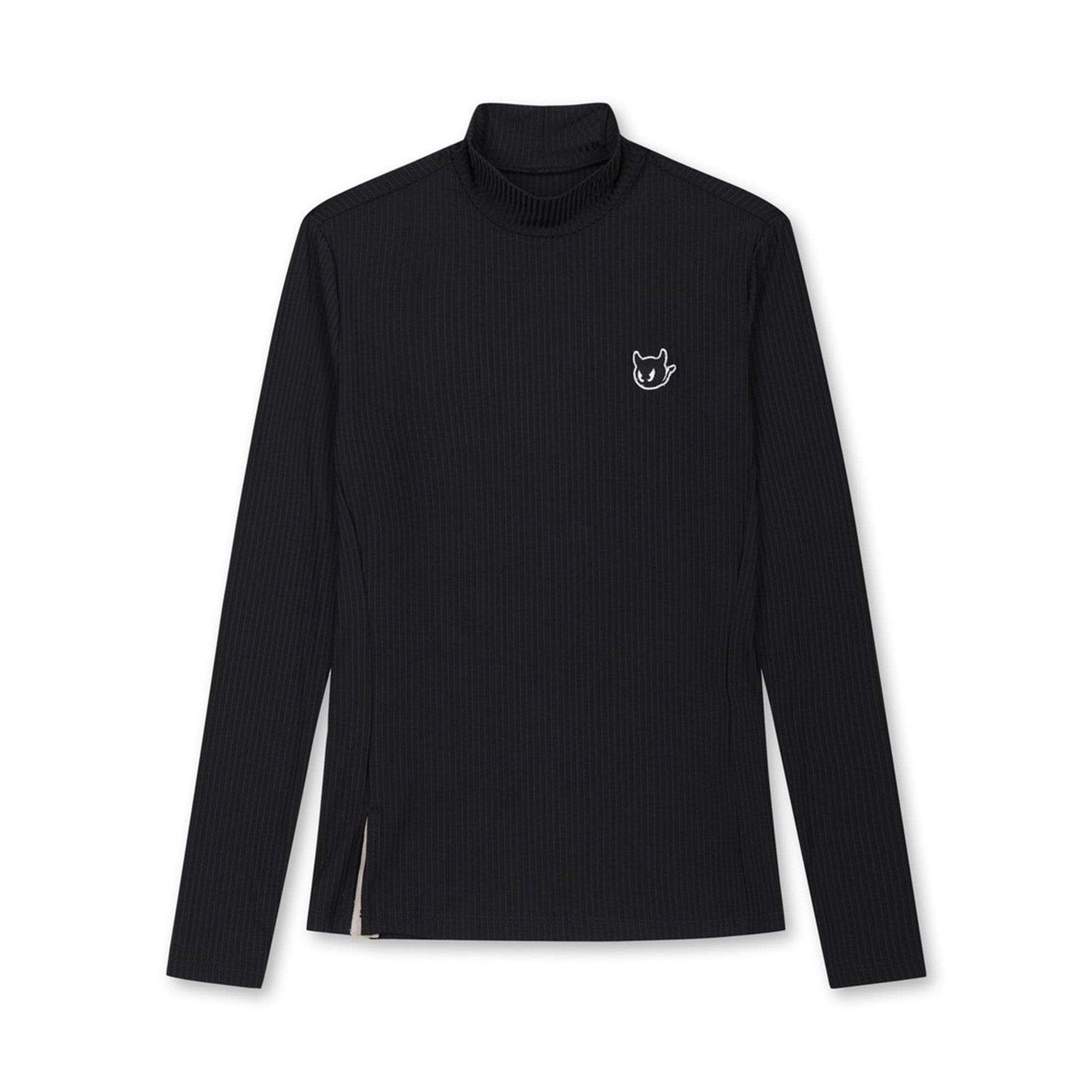 【25SS 新作】WOMEN べーシックリブモックネック ブラック