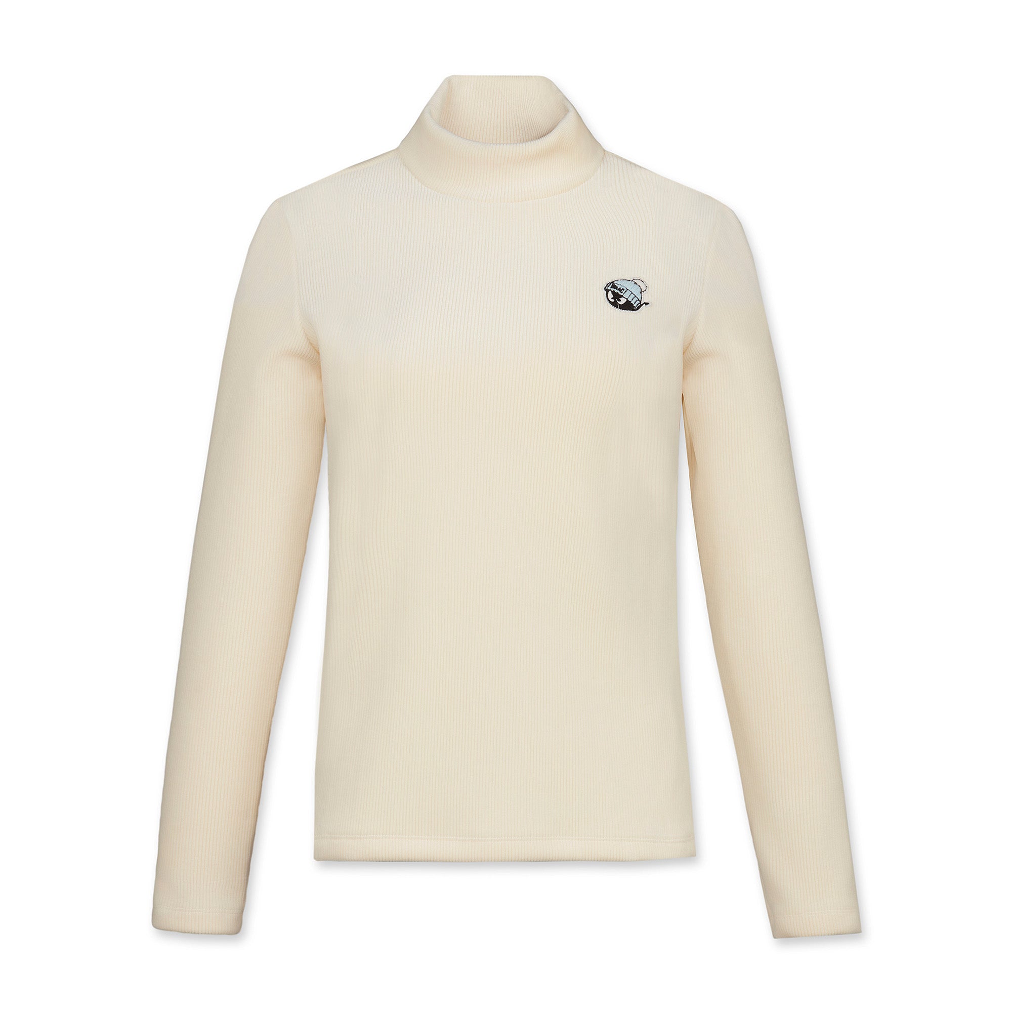 WOMEN コーデュロイフリースモックネック アイボリー