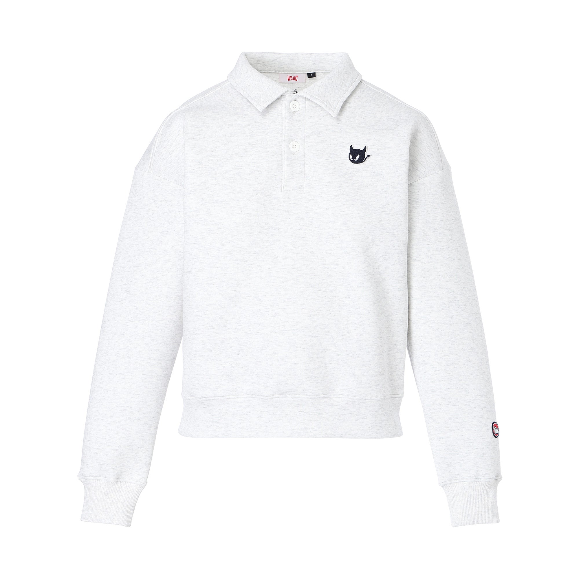 WOMEN スウェットポロ グレー