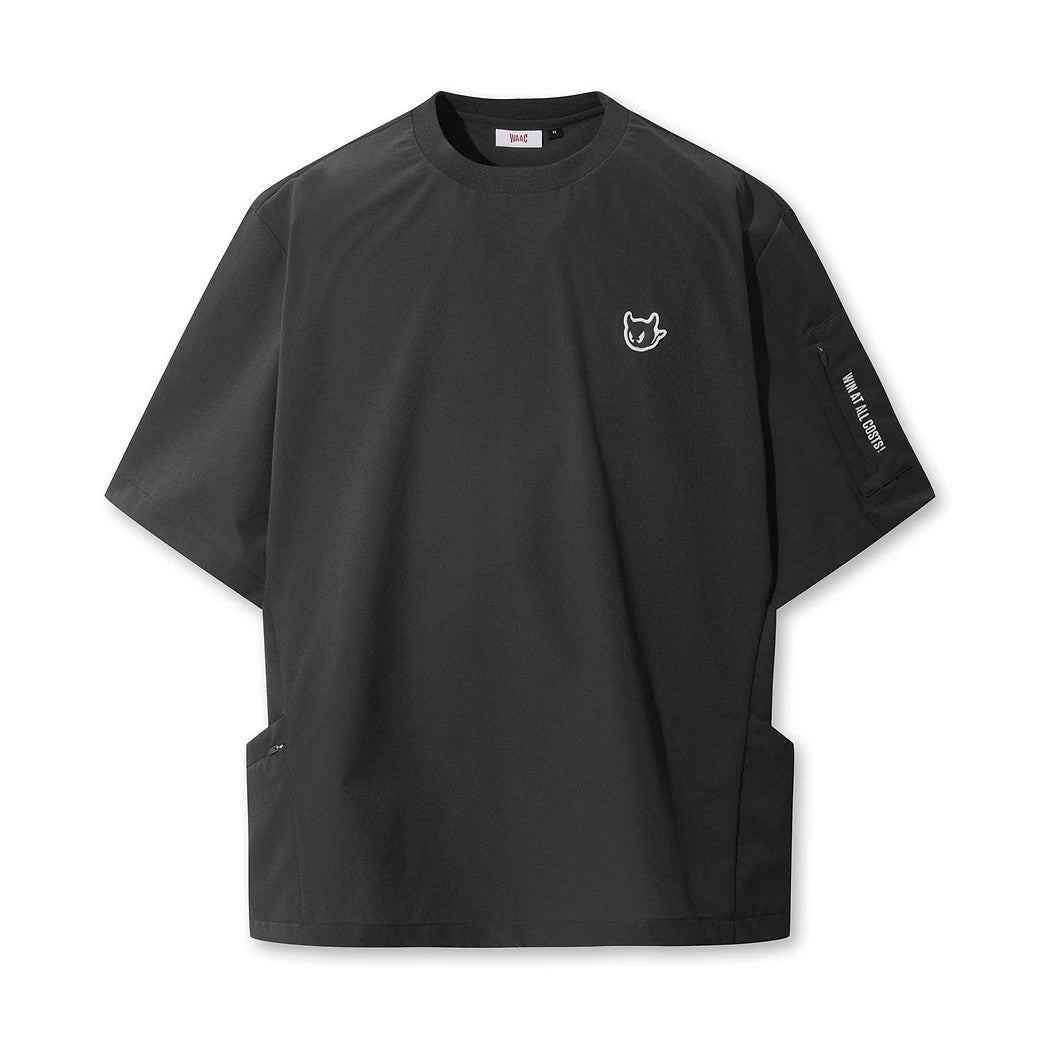 MEN プレミアムエアドット プルオーバー チャコール