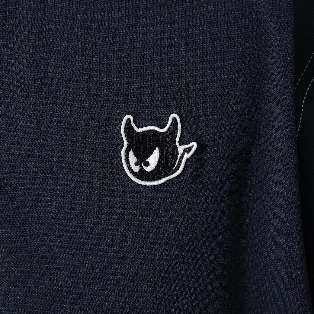 MEN シングルピケ ベーシックポロシャツ ネイビー