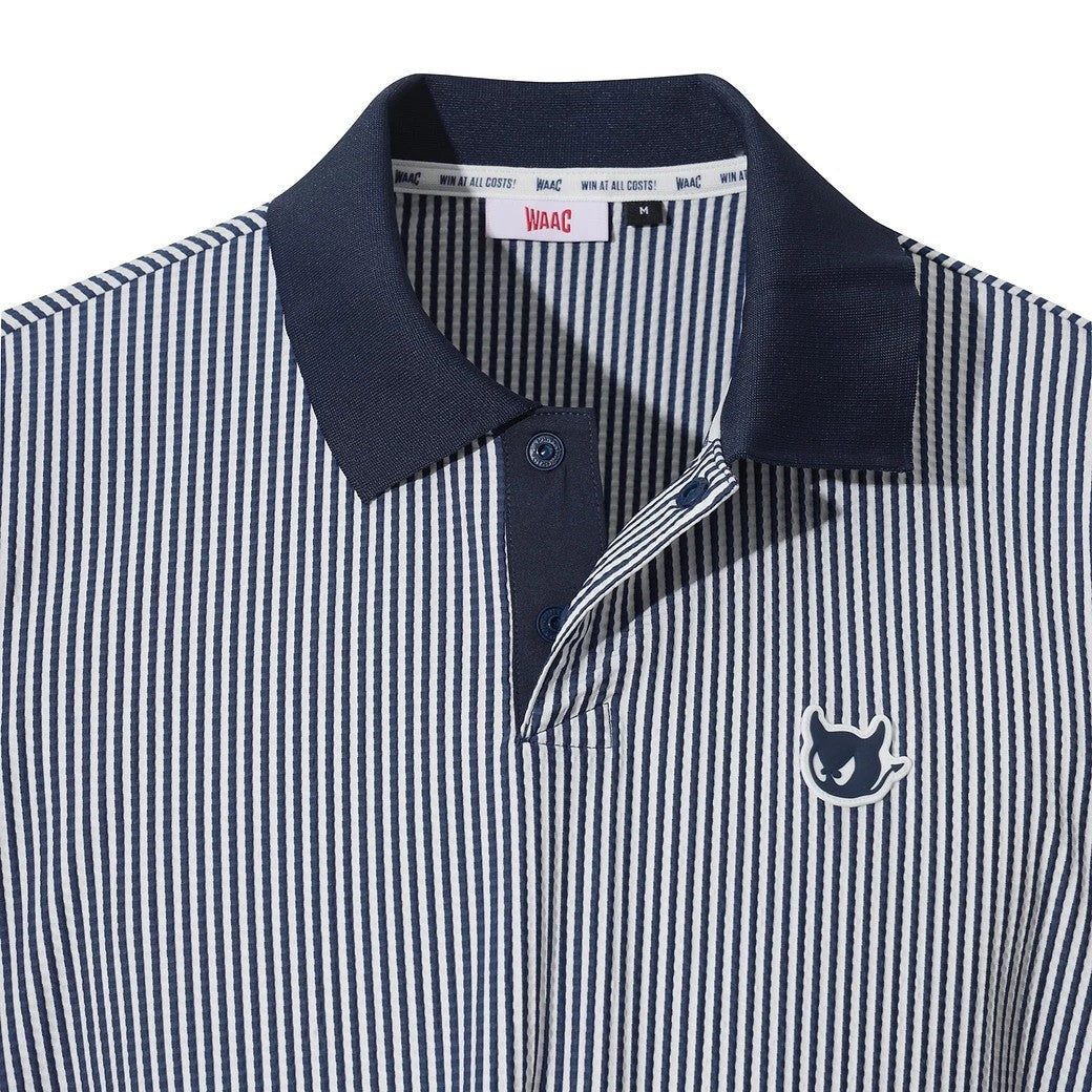 DRMERS CLUB ストライプポロシャツ STRIPED POLO TEE - TURQOUISE – DRMERS CLUB
