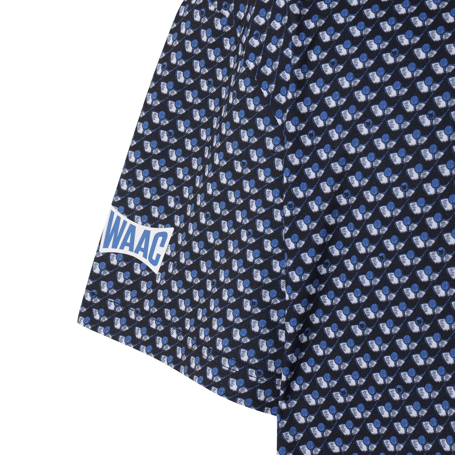 MEN アクティブストレッチ トリックアートポロ ネイビー