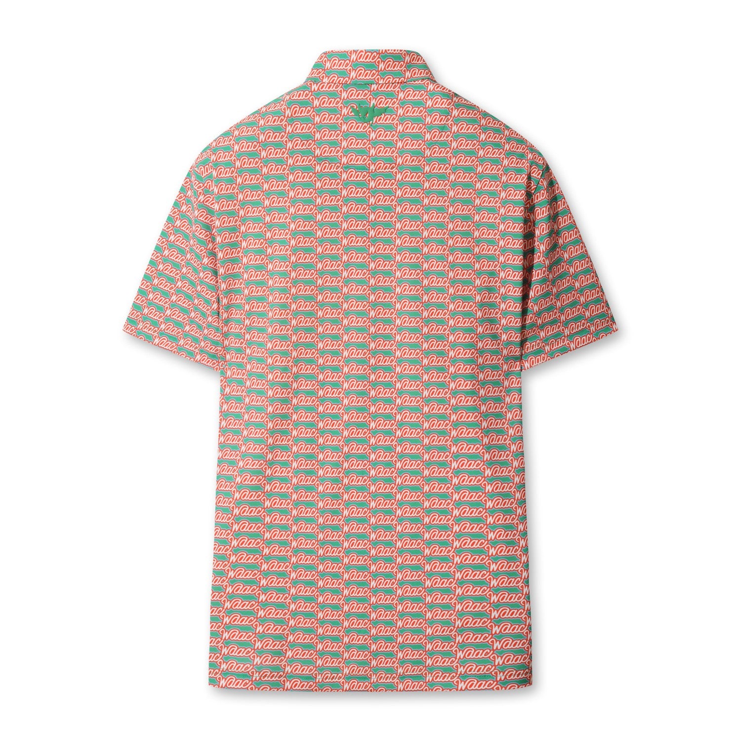 MEN 4WAYストレッチ レトロロゴポロシャツ グリーン