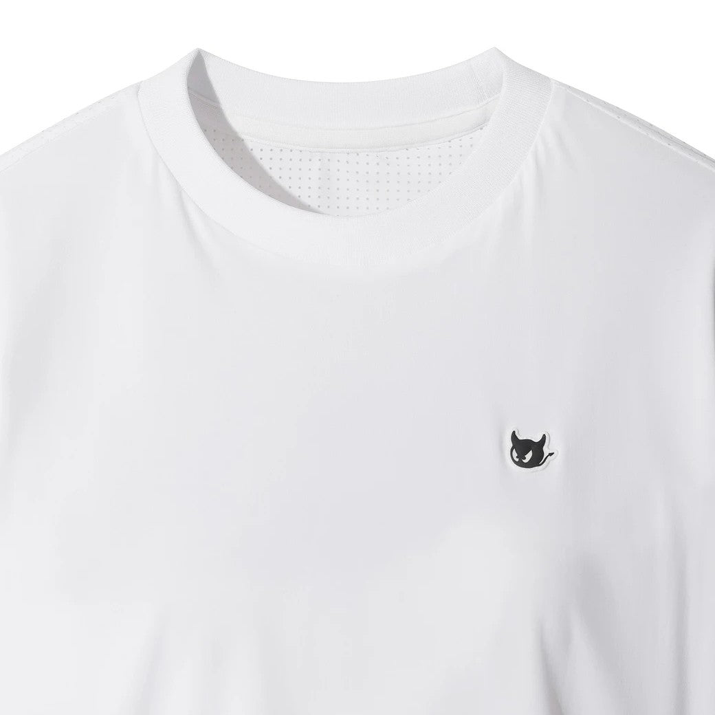 WOMEN クールパンチング スウェットTシャツ ホワイト