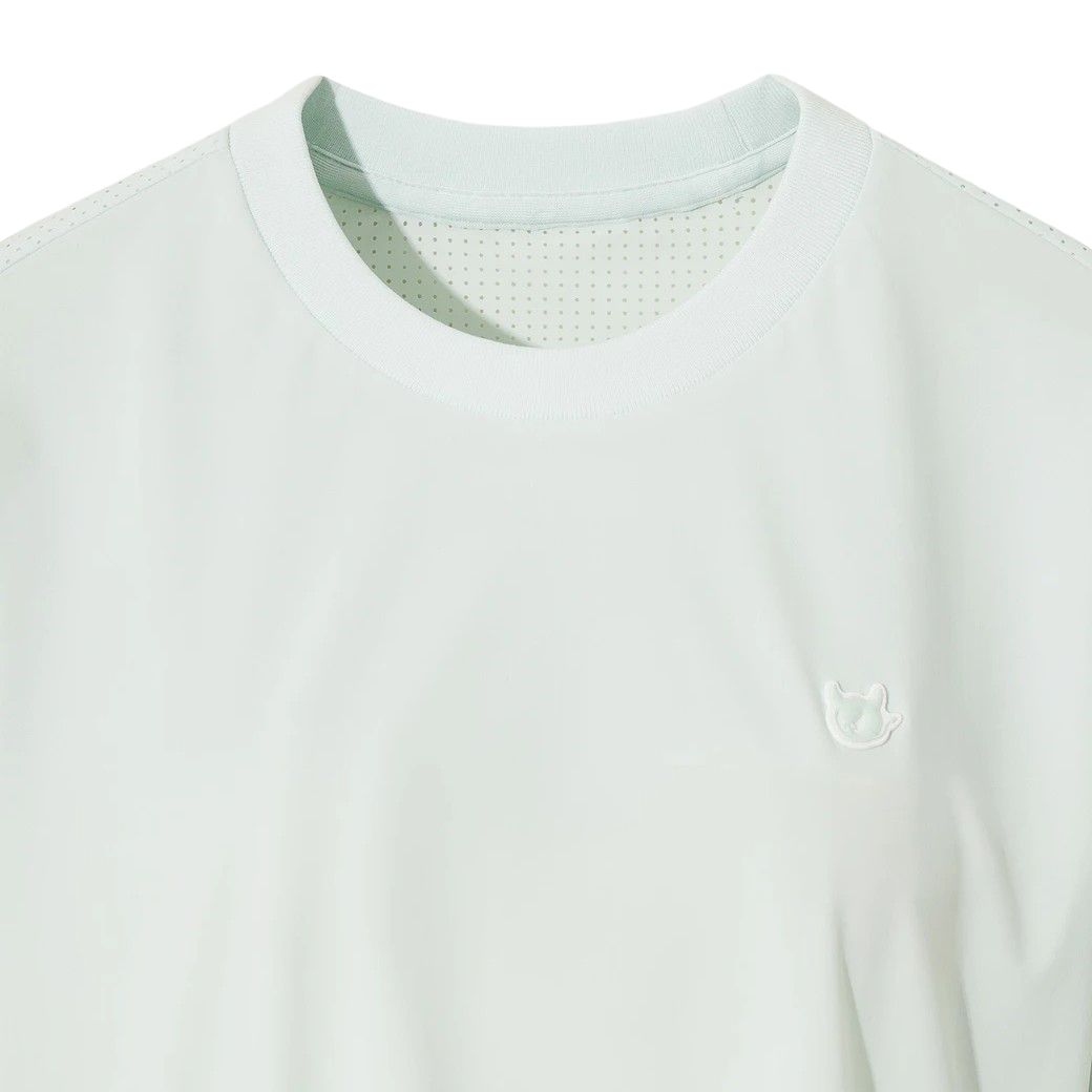 WOMEN クールパンチング スウェットTシャツ ミント
