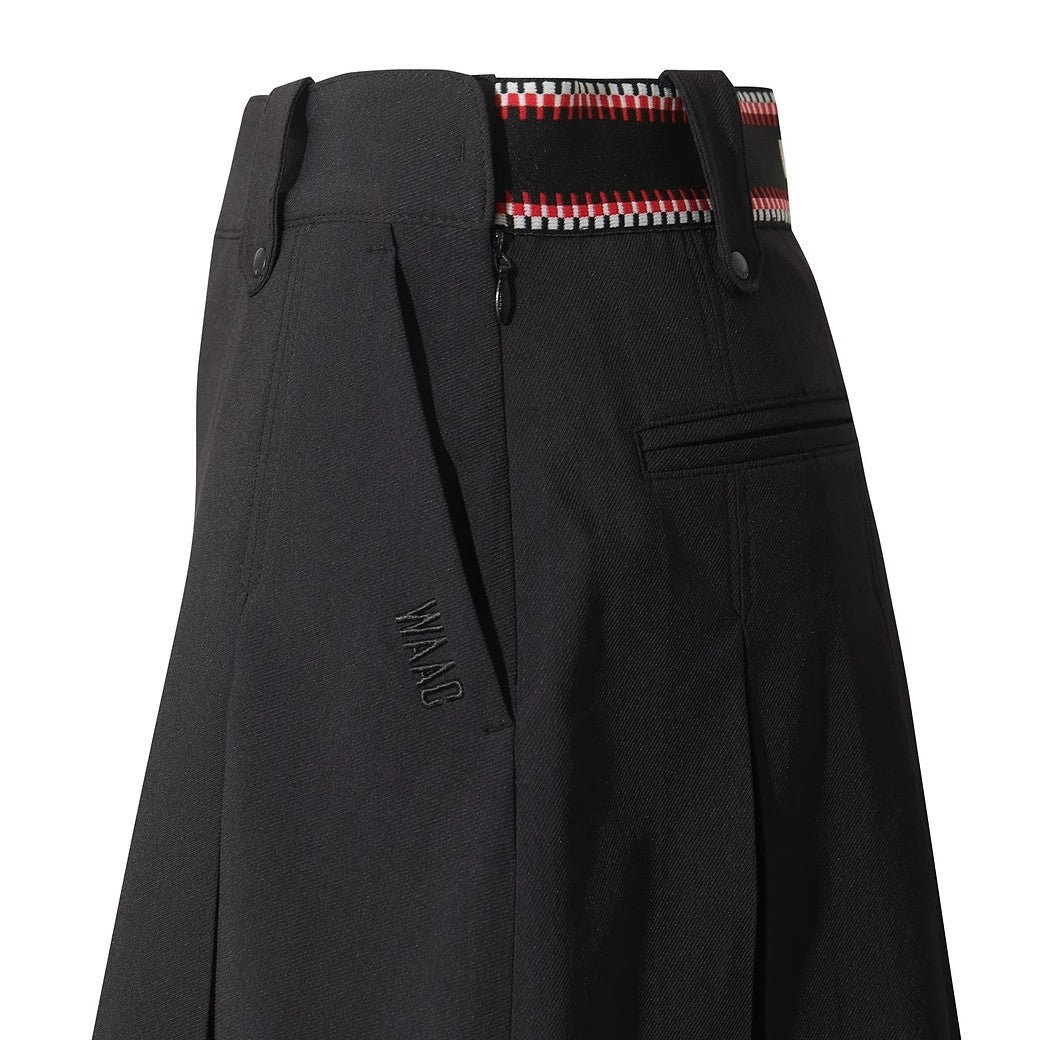 WOMEN ESSENTIAL プリーツスカート ブラック