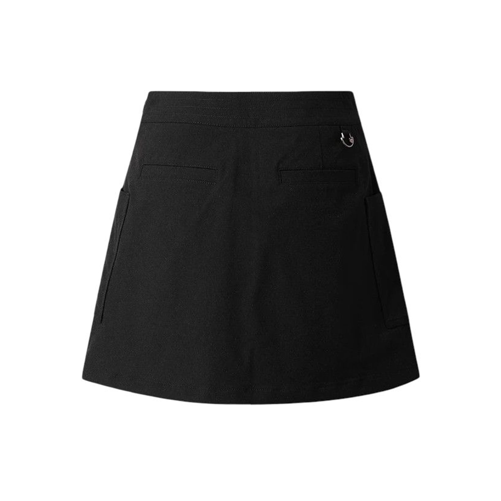 WOMEN Aライン アシンメトリースカート ブラック
