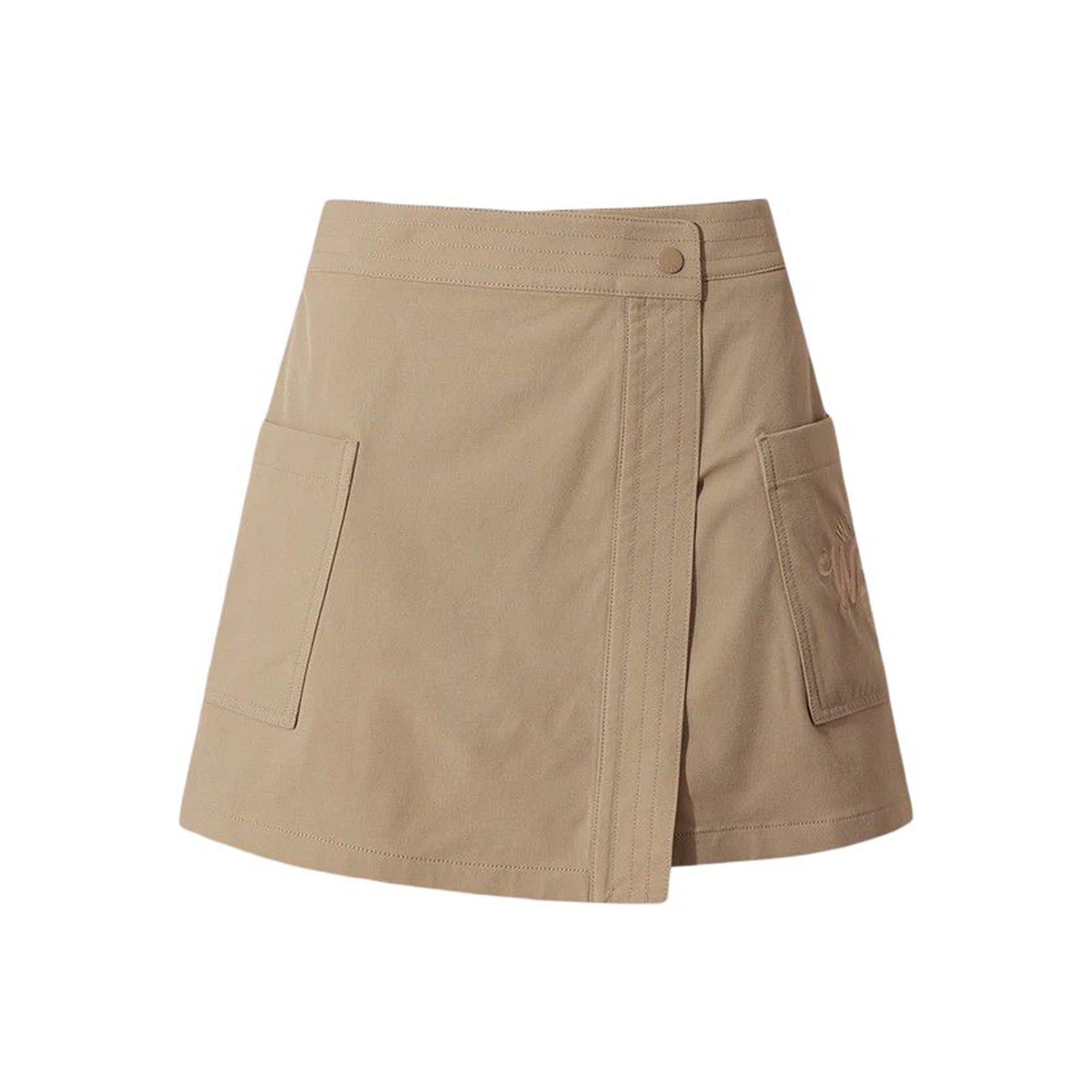 WOMEN Aライン アシンメトリースカート サンドベージュ