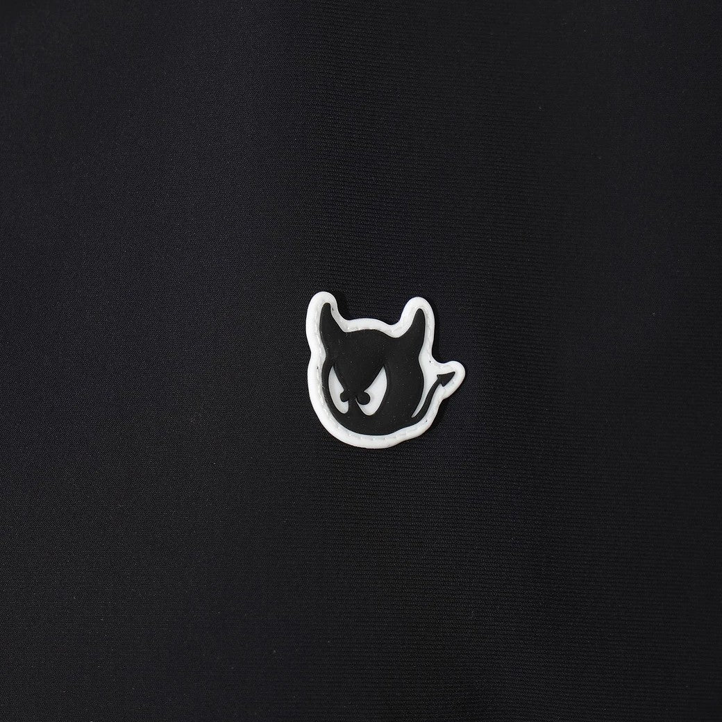 WOMEN クールトリコット ハーフジップワンピース ブラック