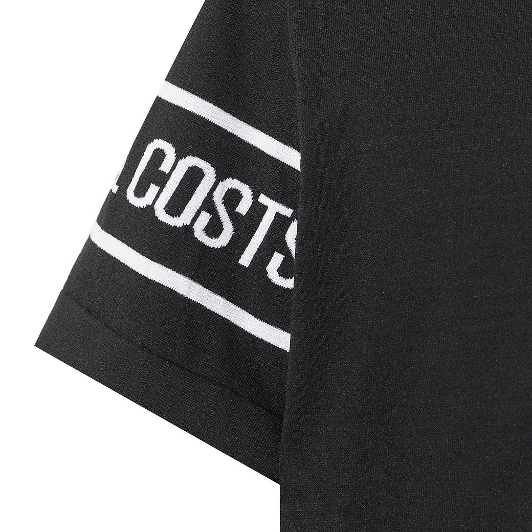 MEN クールファイン サマーニットポロ ブラック