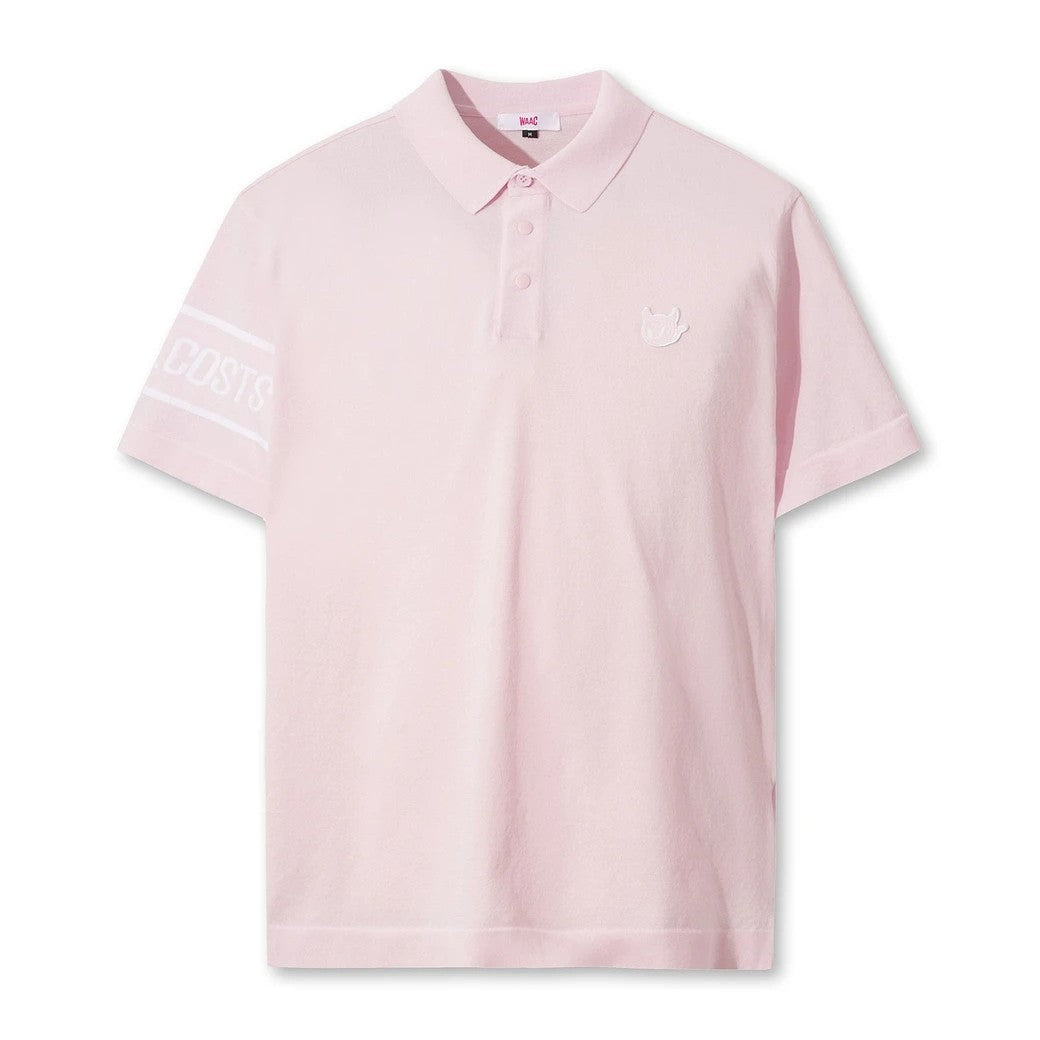 MEN クールファイン サマーニットポロ ピンク