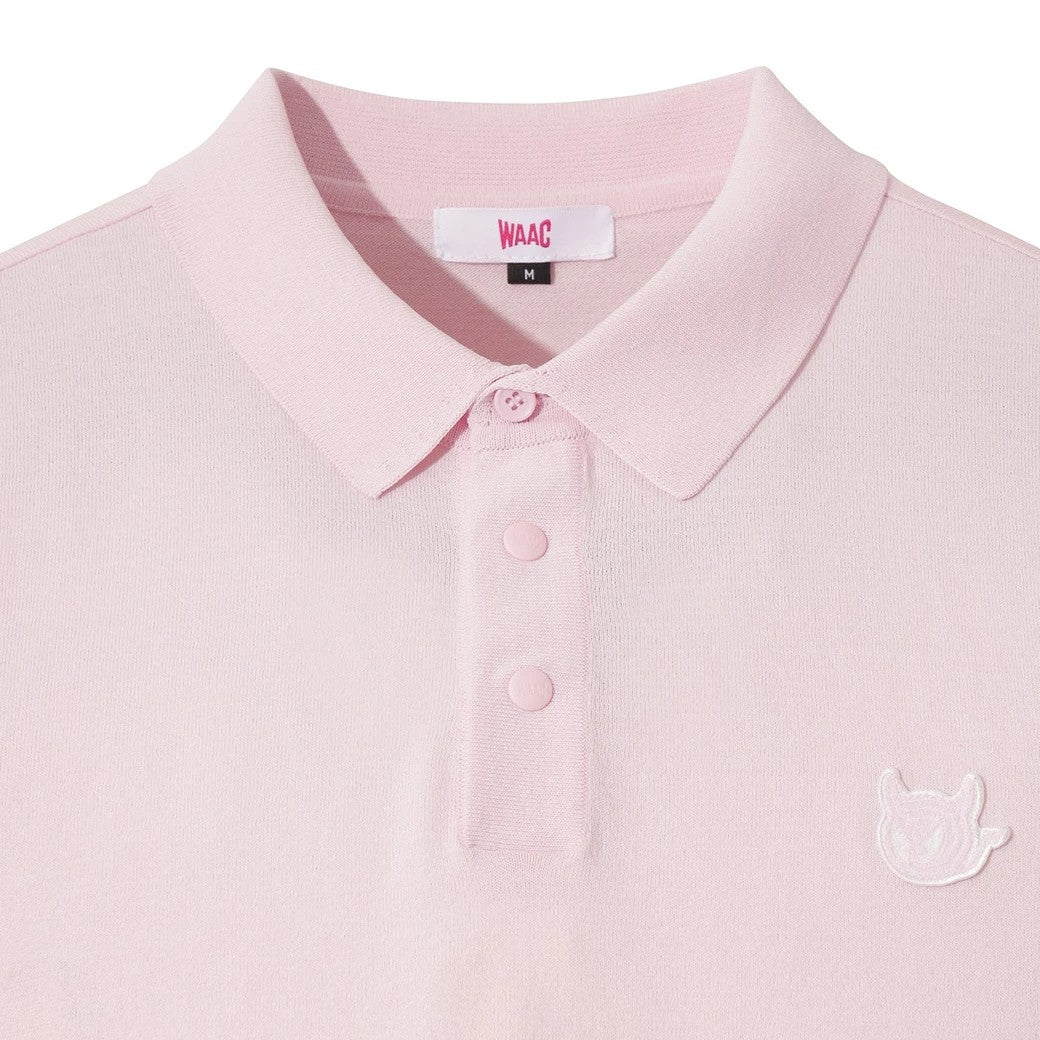 MEN クールファイン サマーニットポロ ピンク